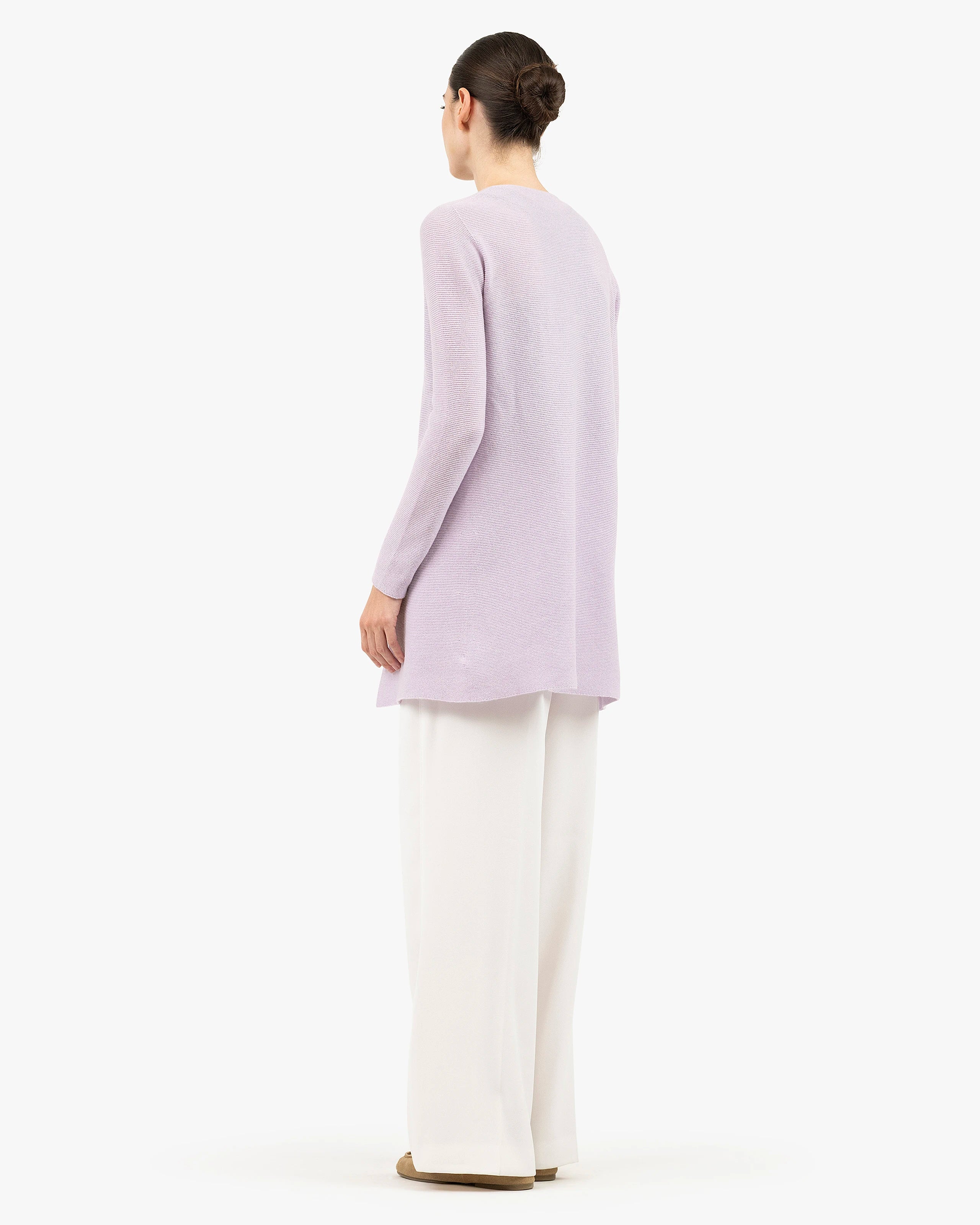 Soffio Cardigan - Lilac Cashmere