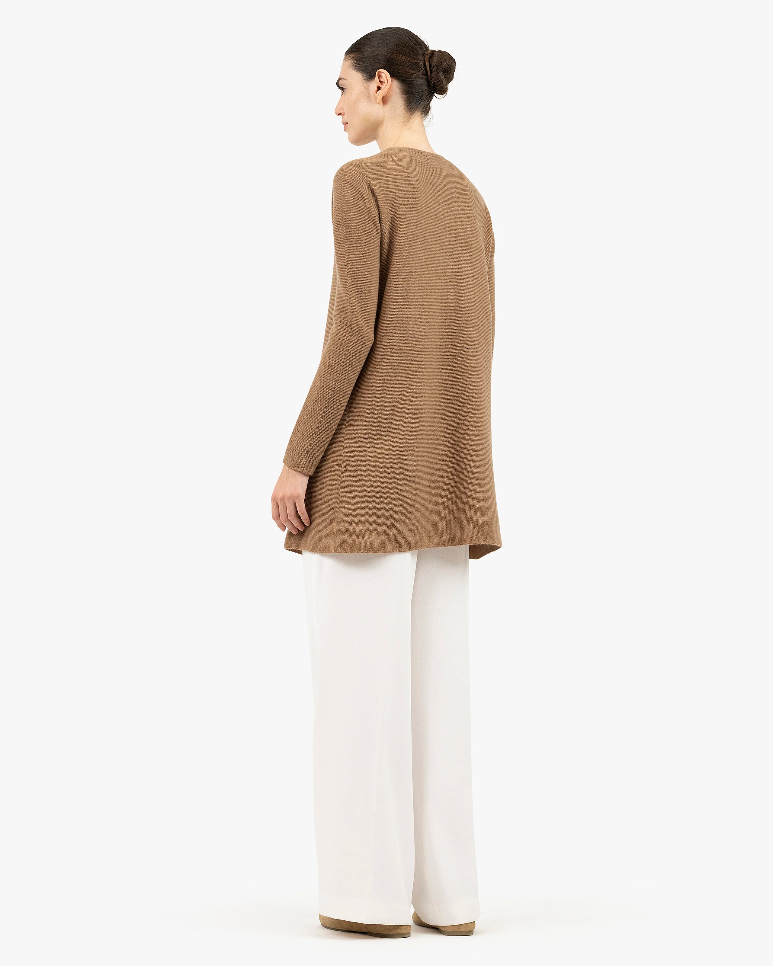 Soffio Cardigan - Camel Cashmere