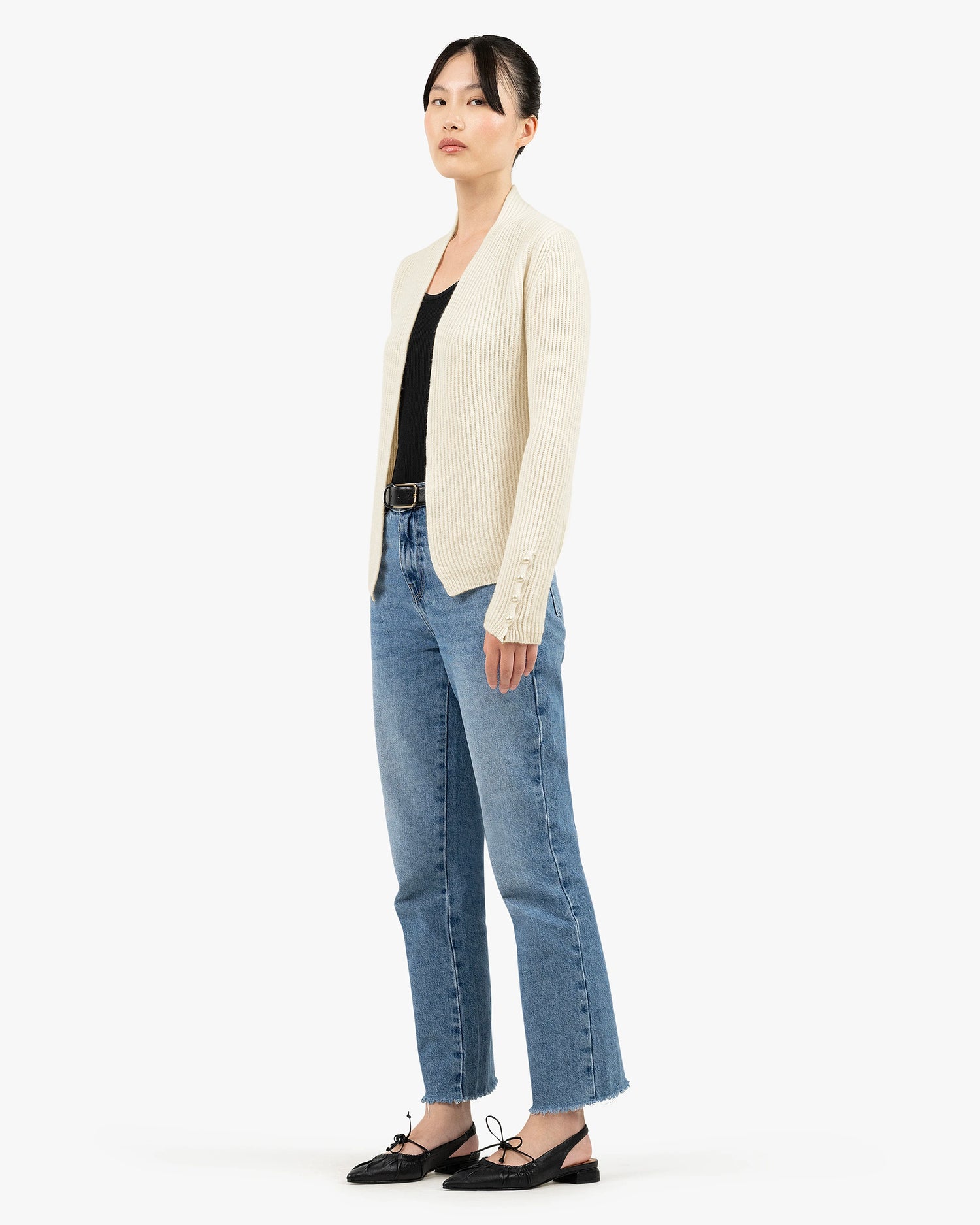 Sorapis Cardigan - White Cashmere