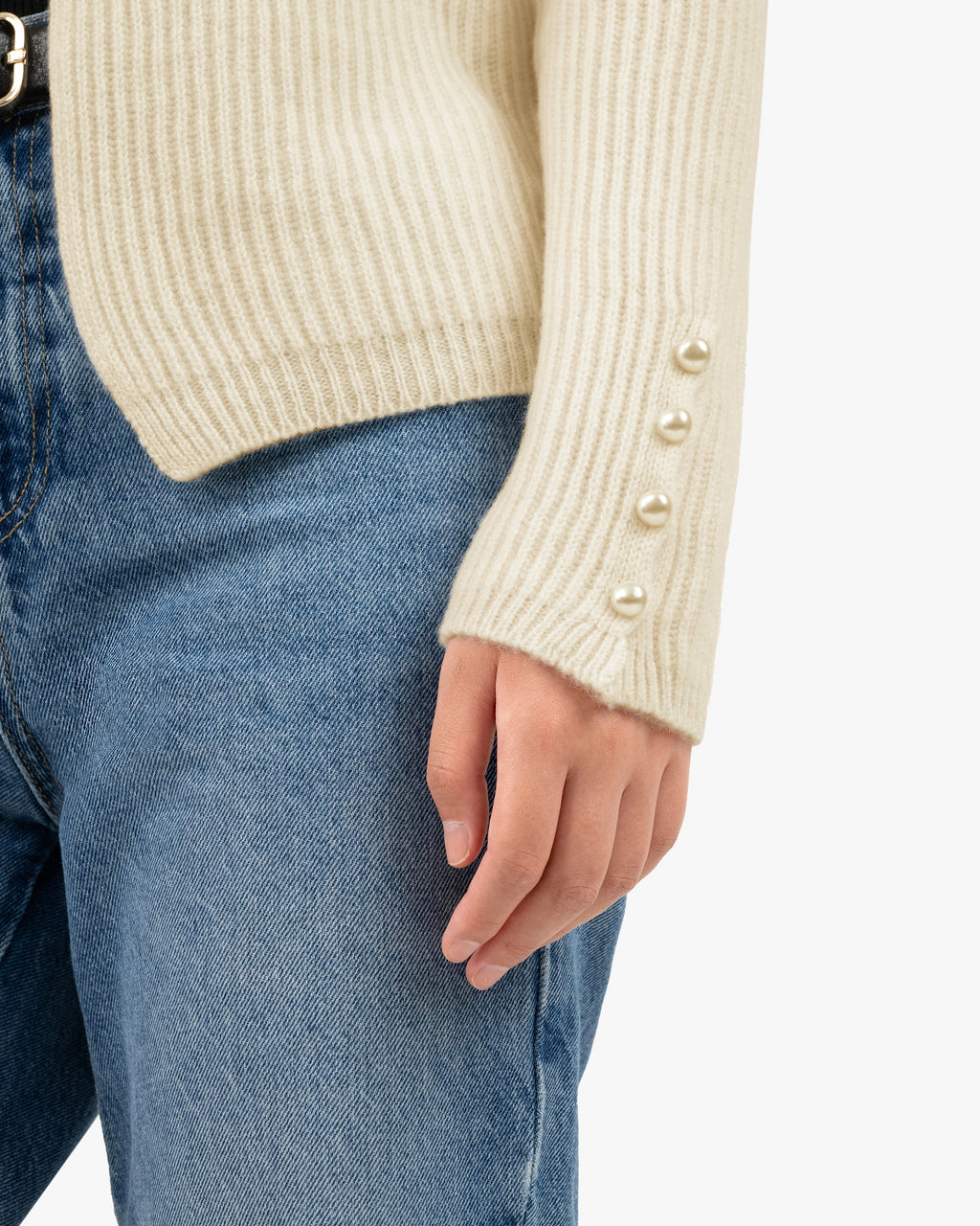 Sorapis Cardigan - White Cashmere