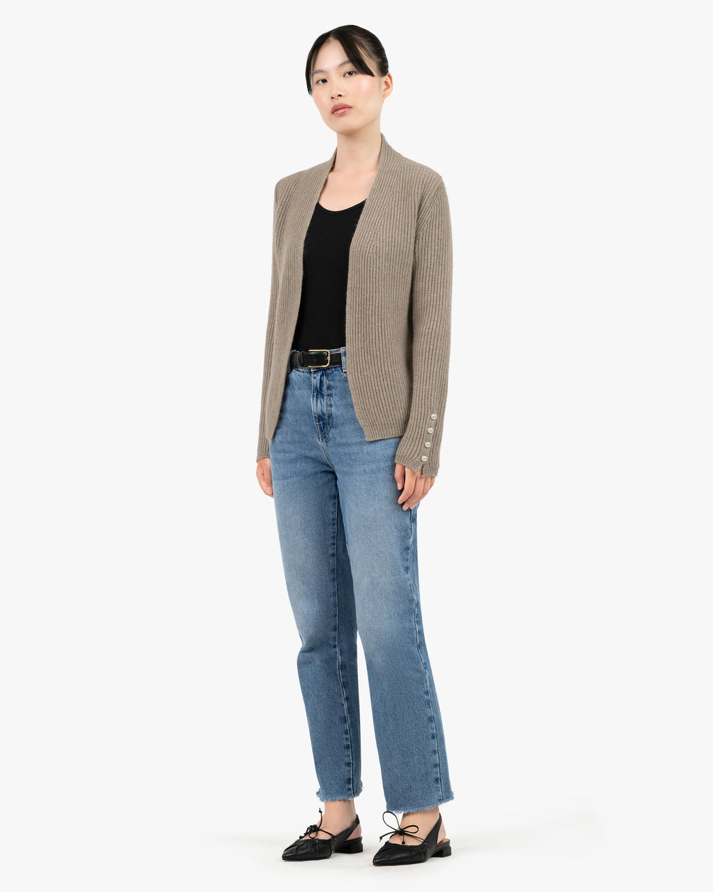 Sorapis Cardigan - Taupe Cashmere