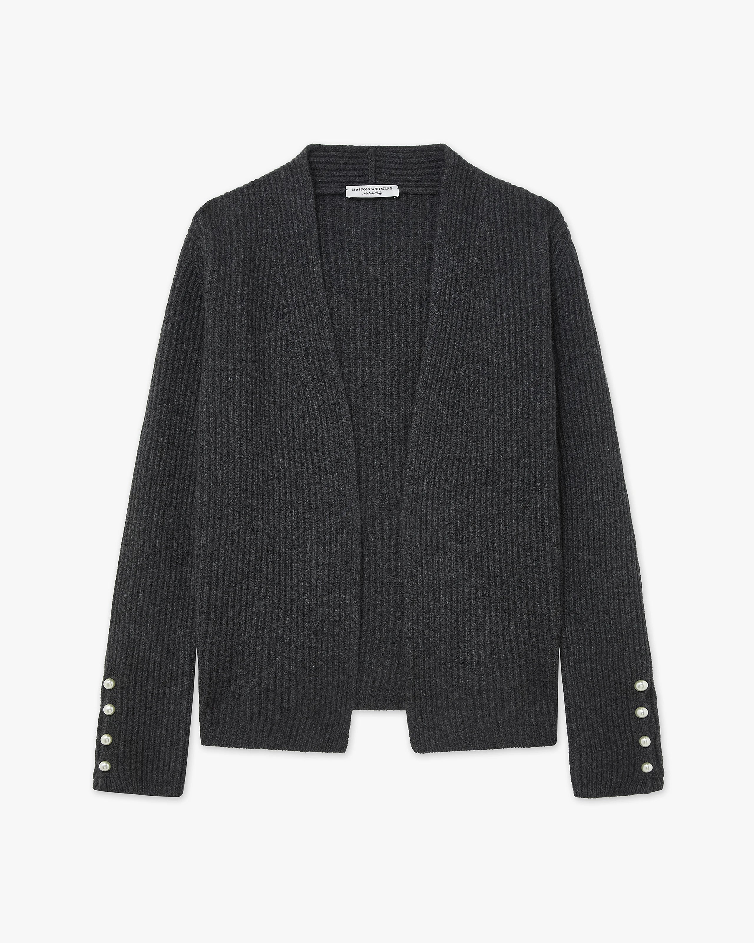 Sorapis Cardigan - Charcoal Cashmere