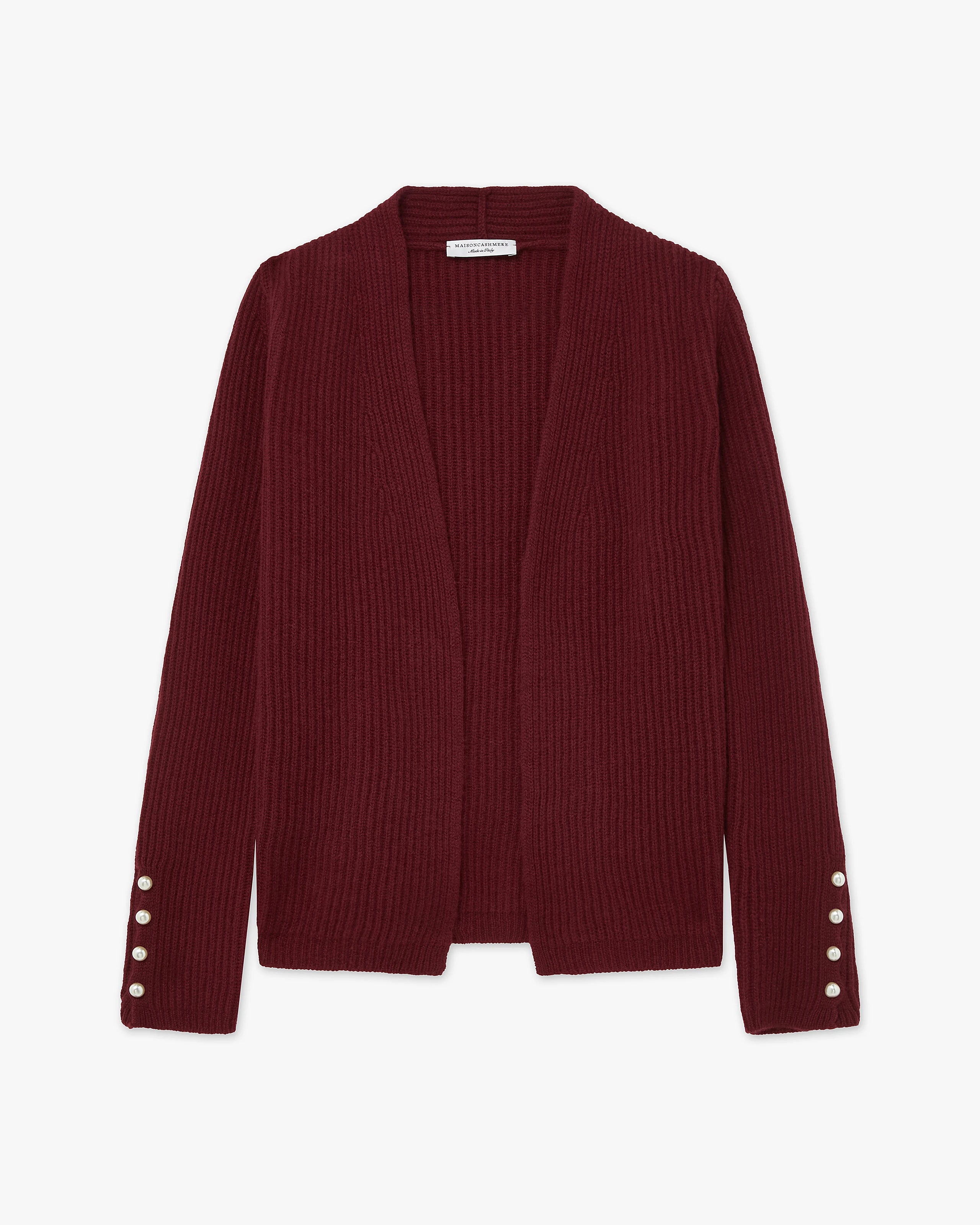 Sorapis Cardigan - Bordeaux Cashmere