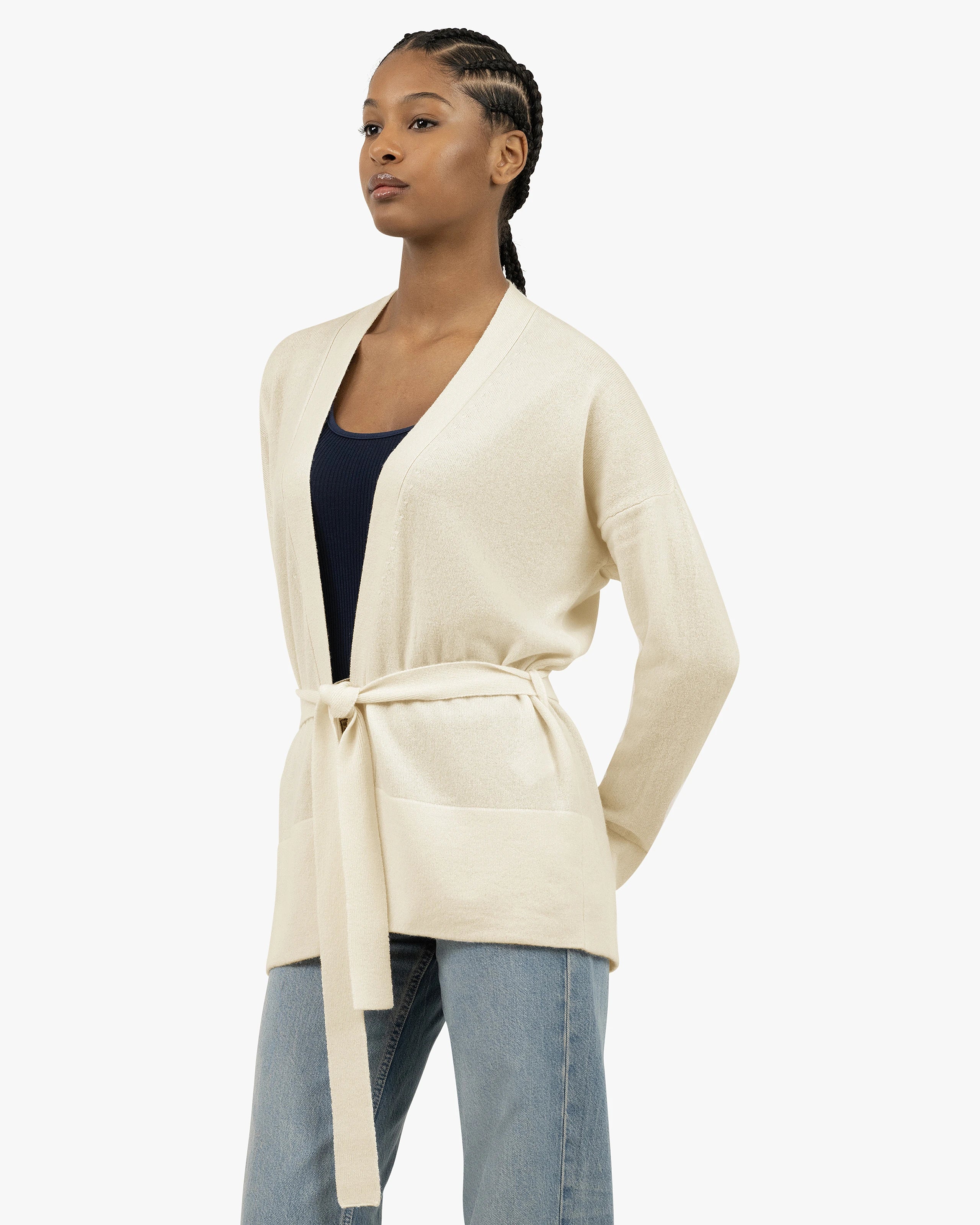 Women's Velia Cardigan - White Cashmere