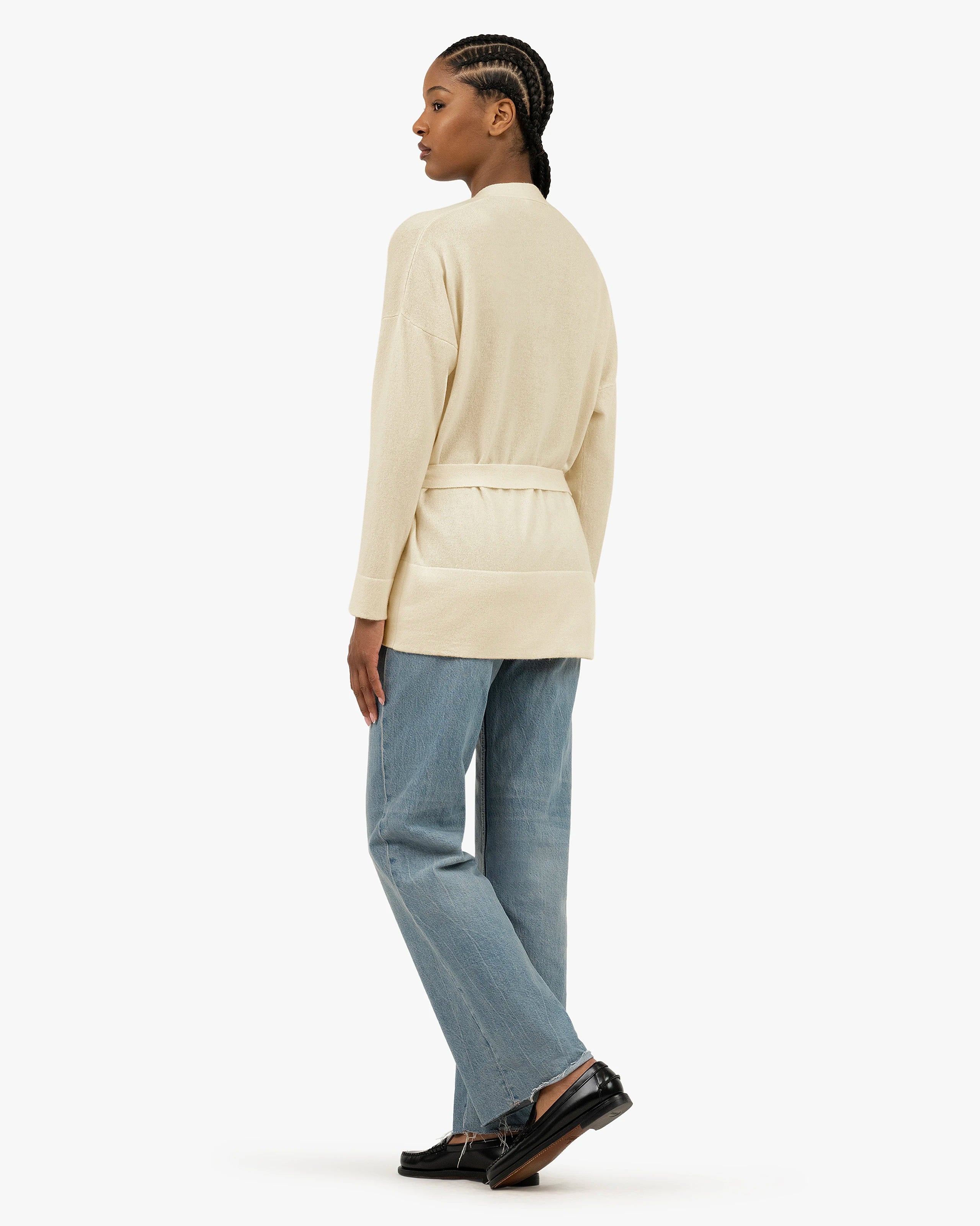 Women's Velia Cardigan - White Cashmere