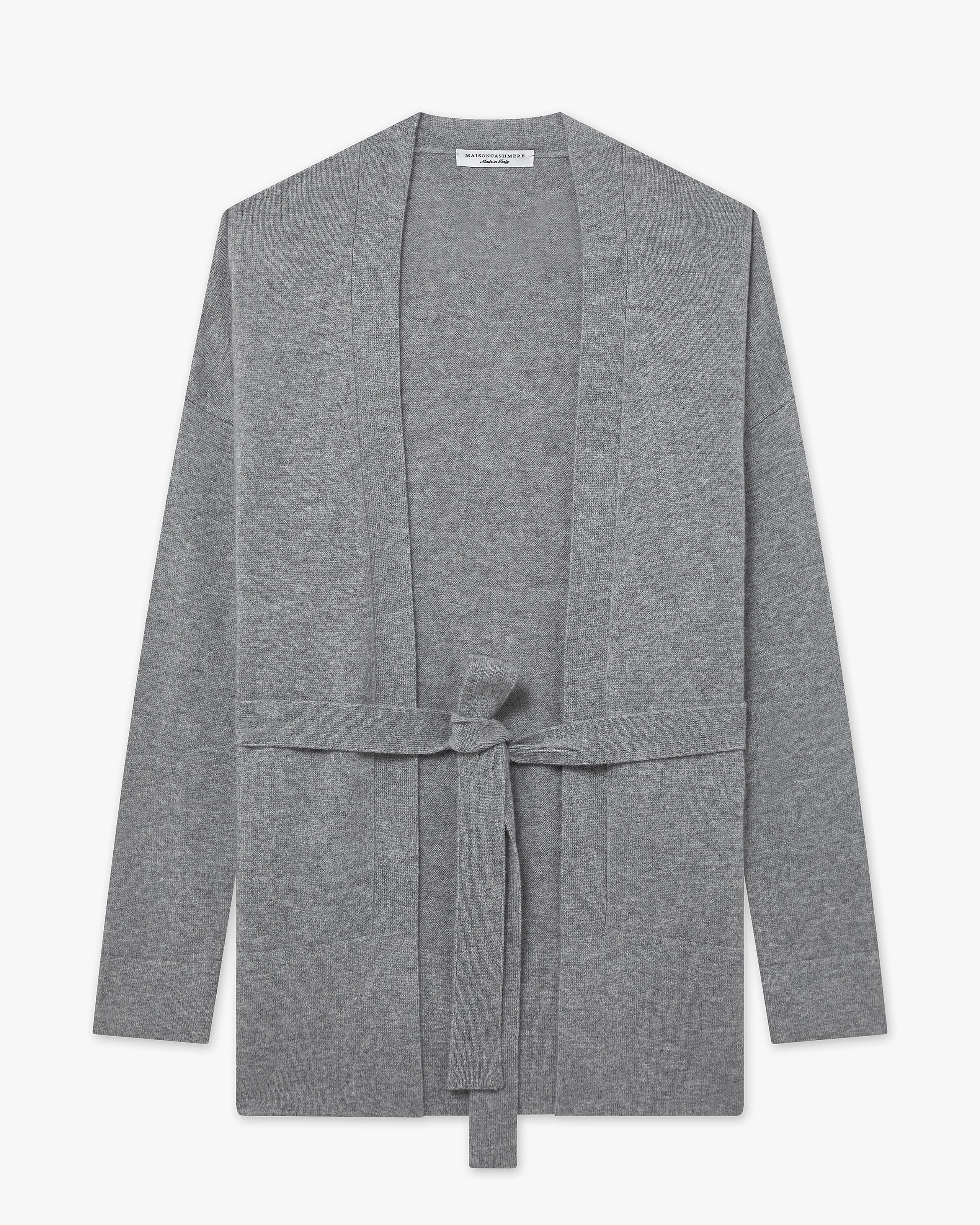 Women's Velia Cardigan - Medium Grey Cashmere