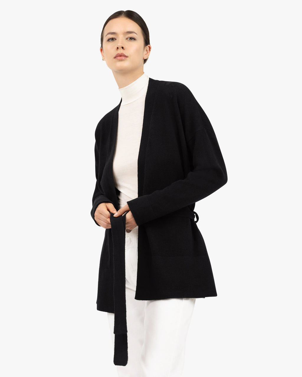 Women's Velia Cardigan - Black Cashmere