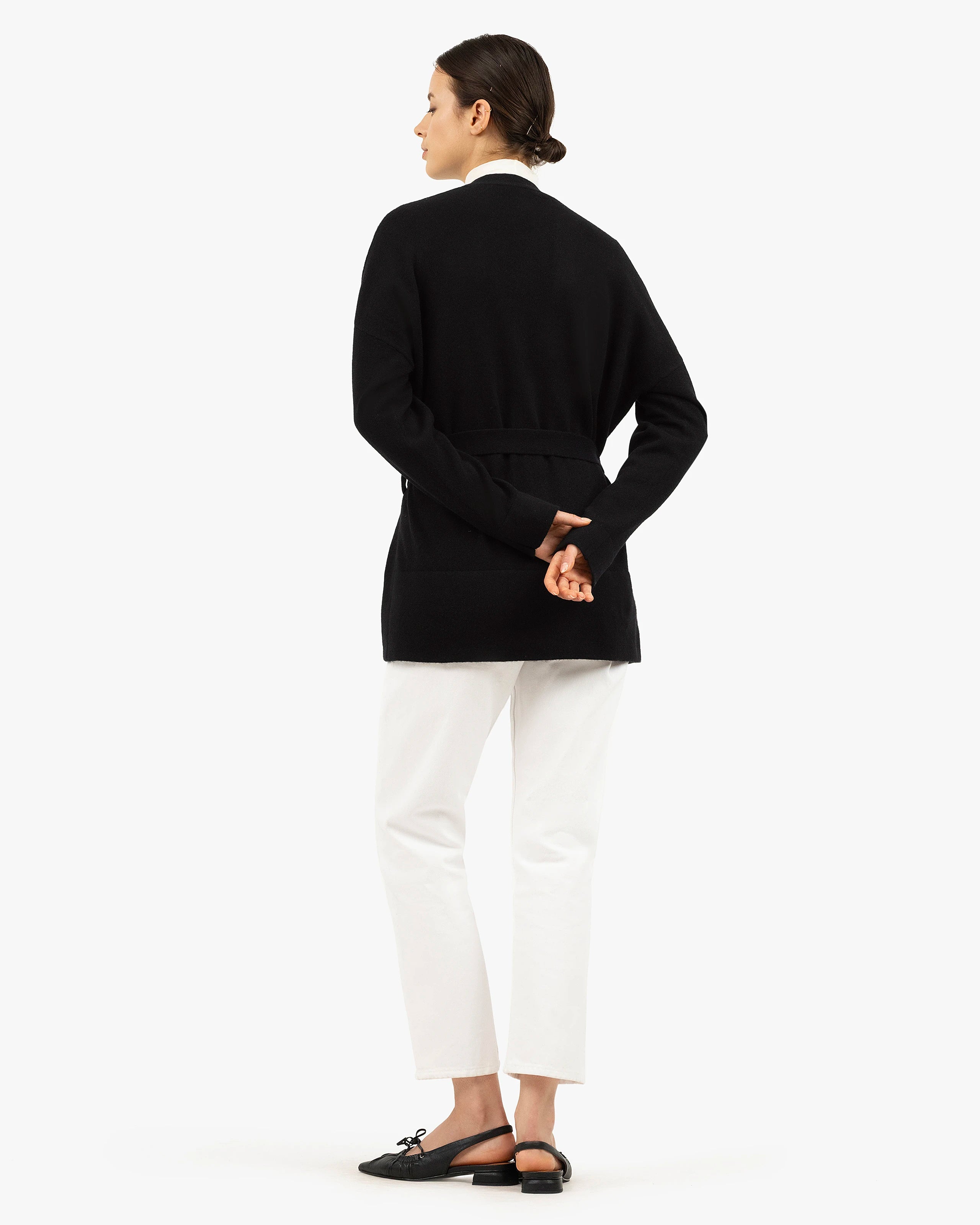 Women's Velia Cardigan - Black Cashmere