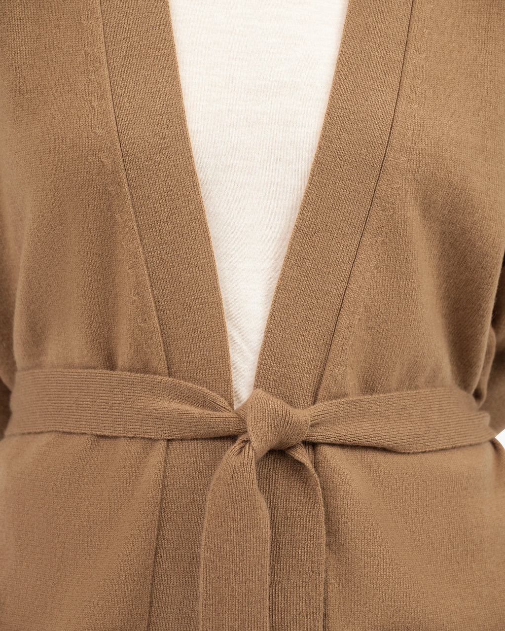 Women's Velia Cardigan - Camel Cashmere