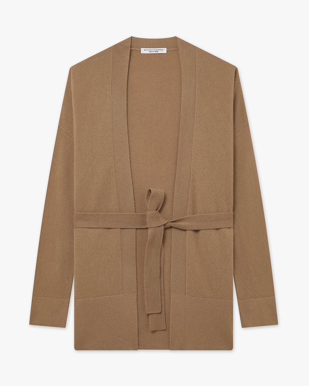 Women's Velia Cardigan - Camel Cashmere