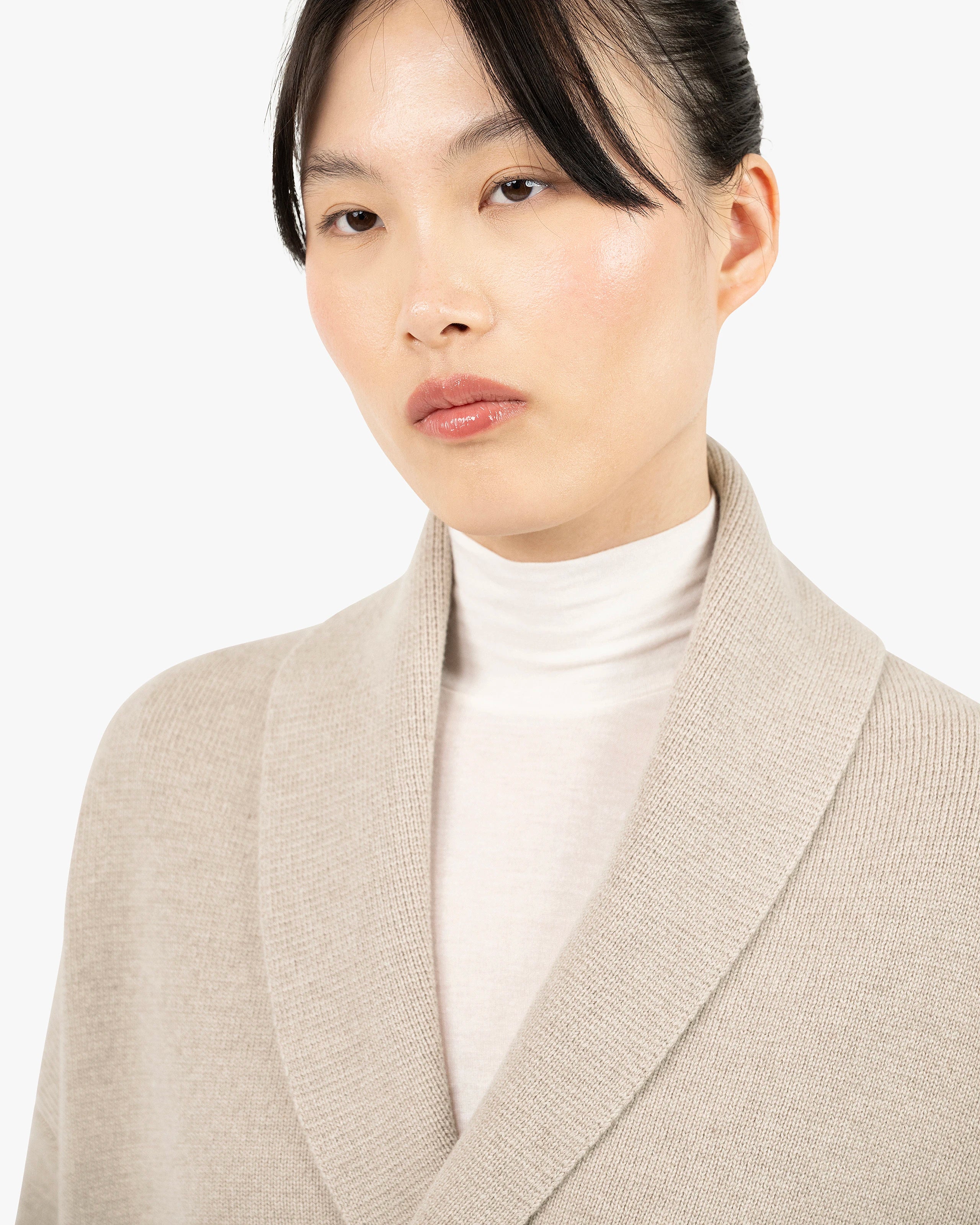 Women's Rialto Coat Cardigan - Beige Cashmere