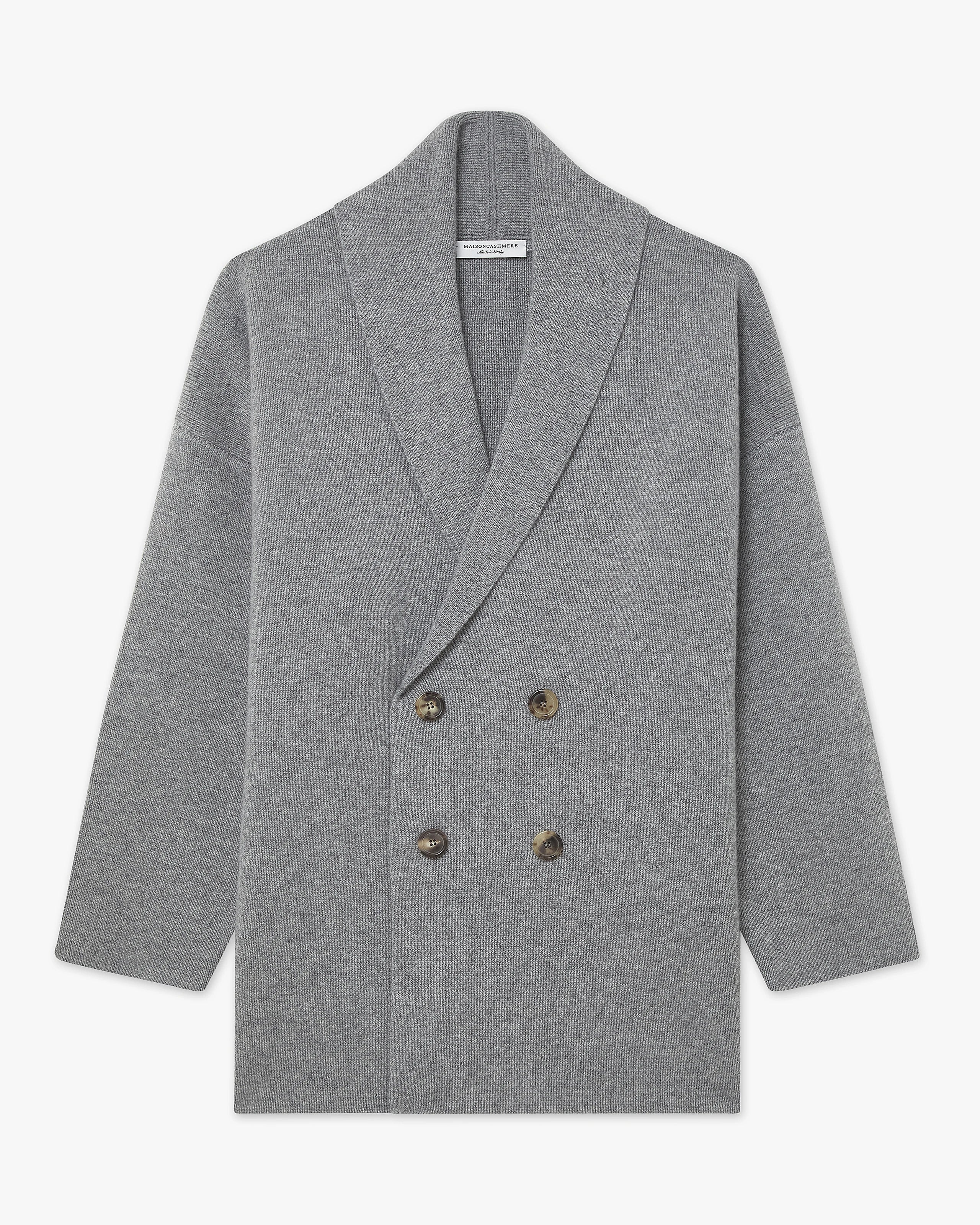 Women's Rialto Coat Cardigan - Medium Grey Cashmere
