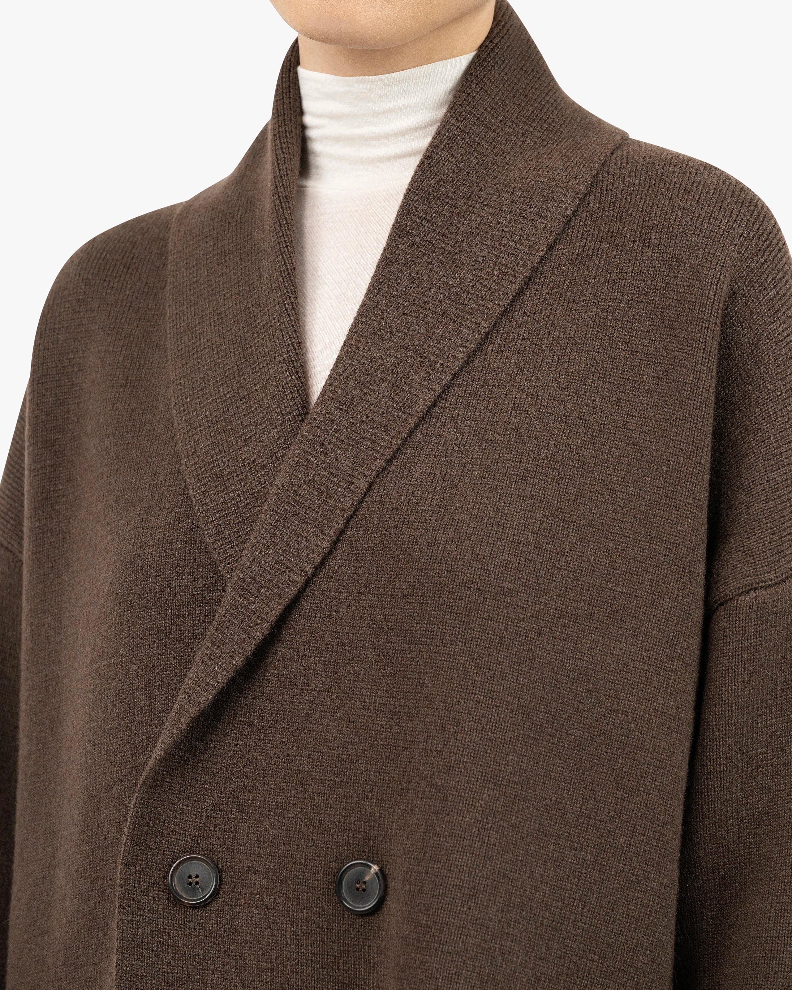 Women's Rialto Coat Cardigan - Brown Cashmere