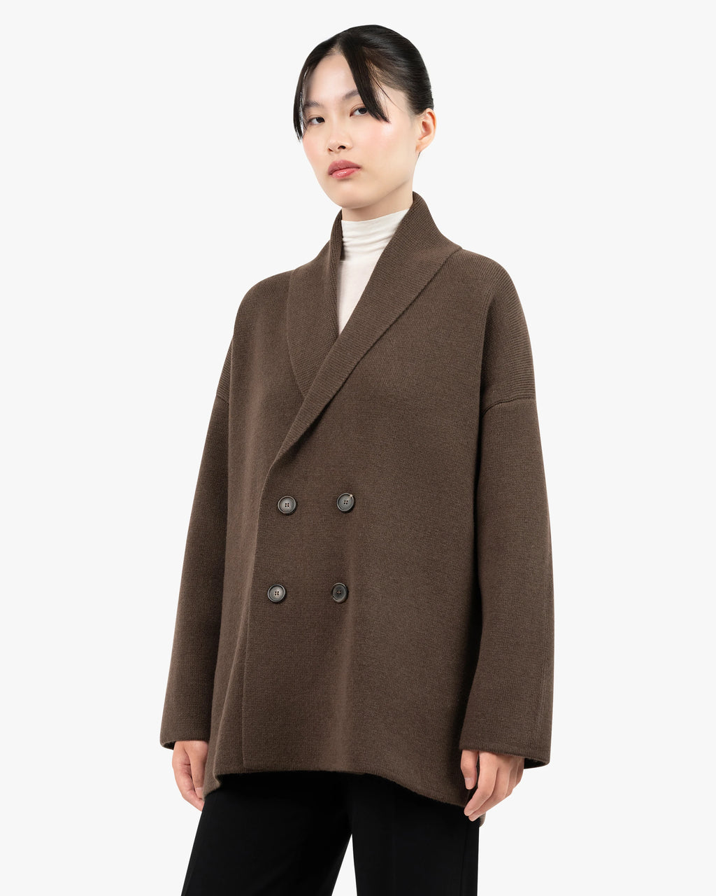 Women's Rialto Coat Cardigan - Brown Cashmere