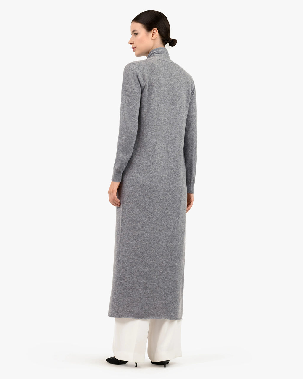 Stresa Long Cardigan - Grey Cashmere