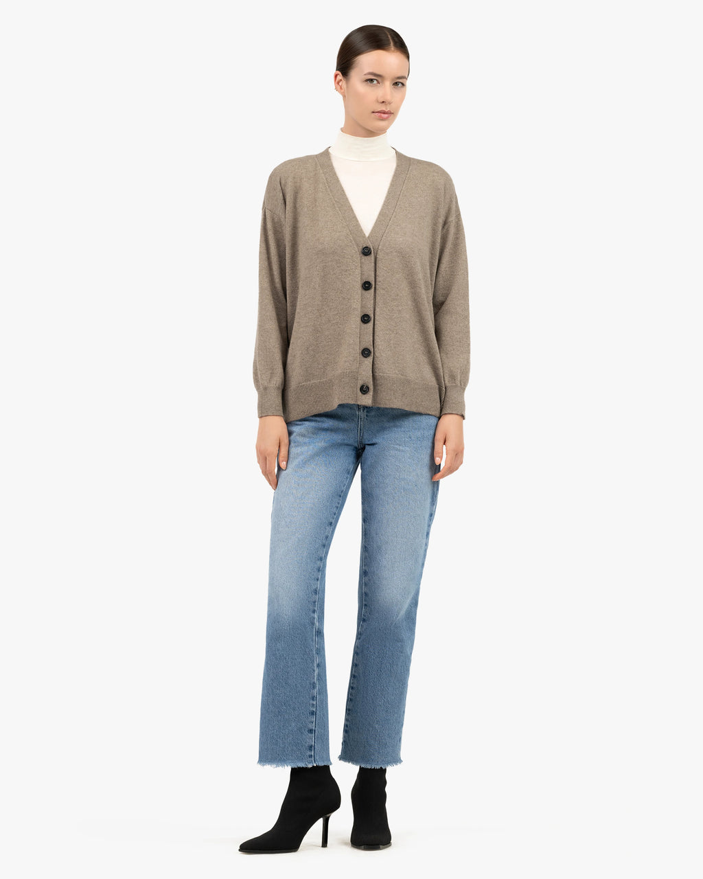 Velia Maxi Cardigan - Taupe Cashmere