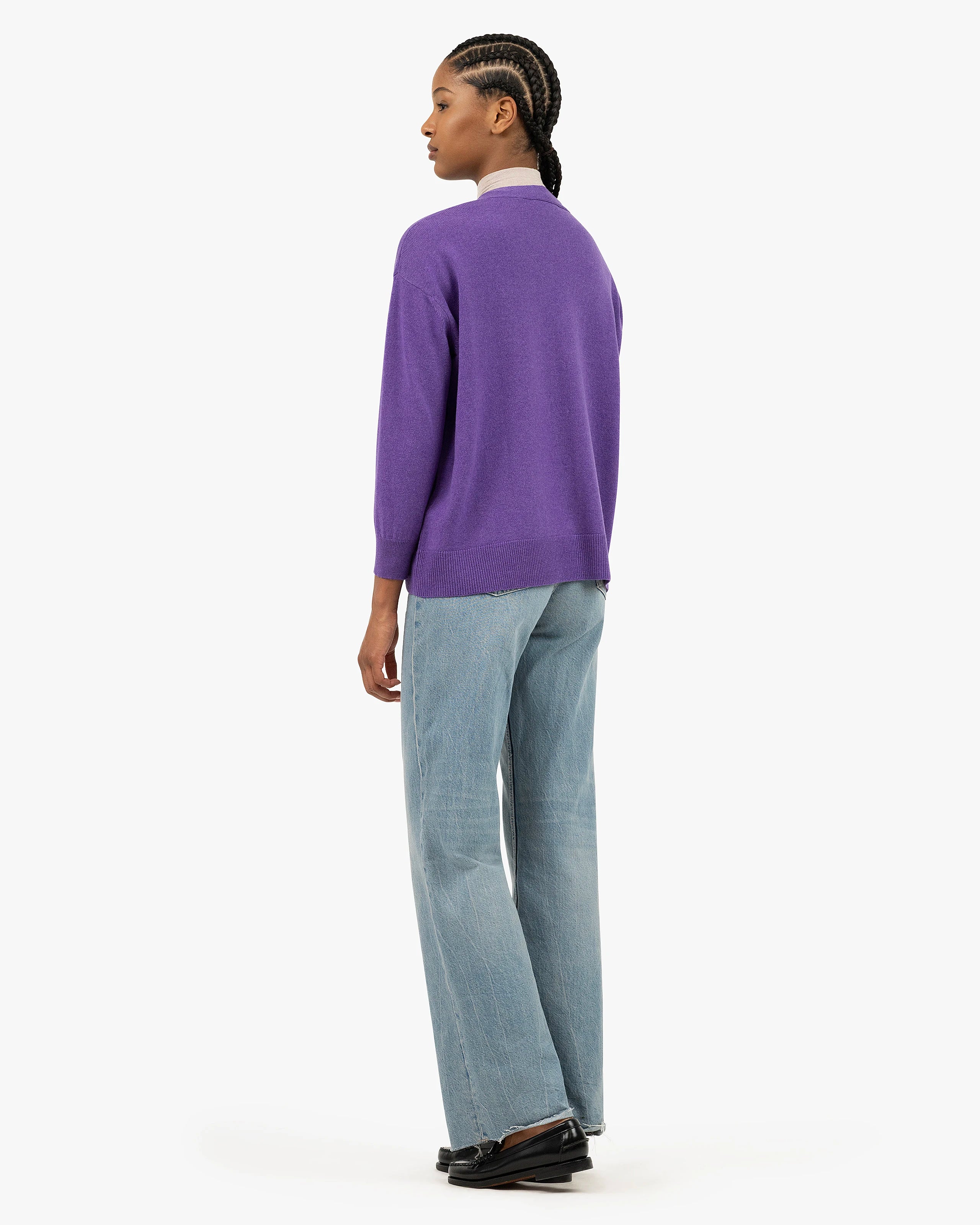 Velia Maxi Cardigan - Purple Cashmere