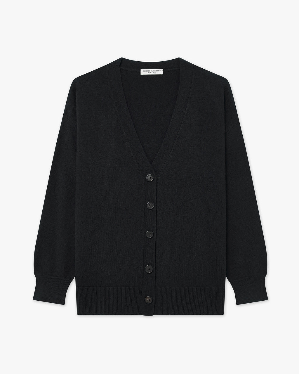 Velia Maxi Cardigan - Black Cashmere