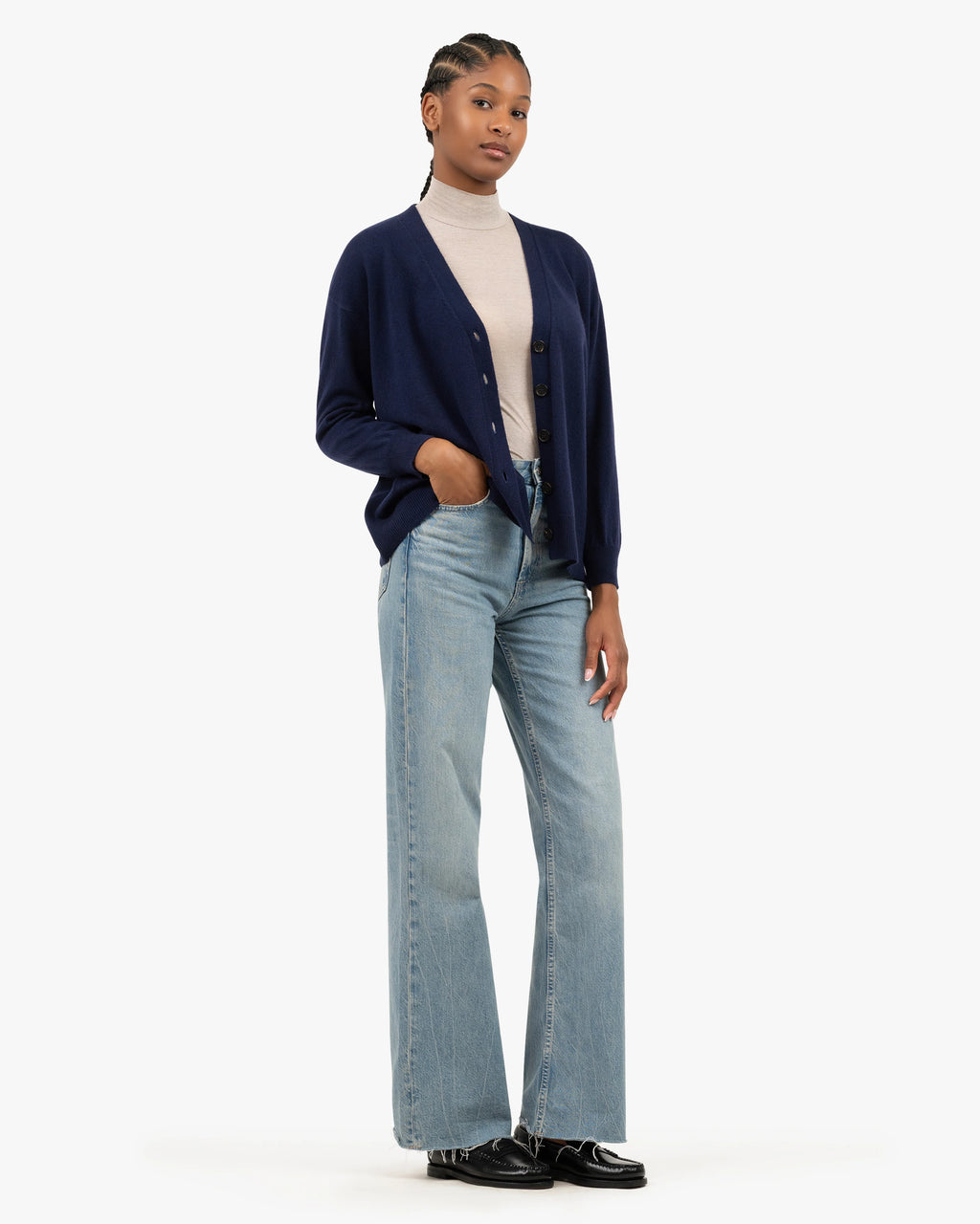 Velia Maxi Cardigan - Blue Cashmere