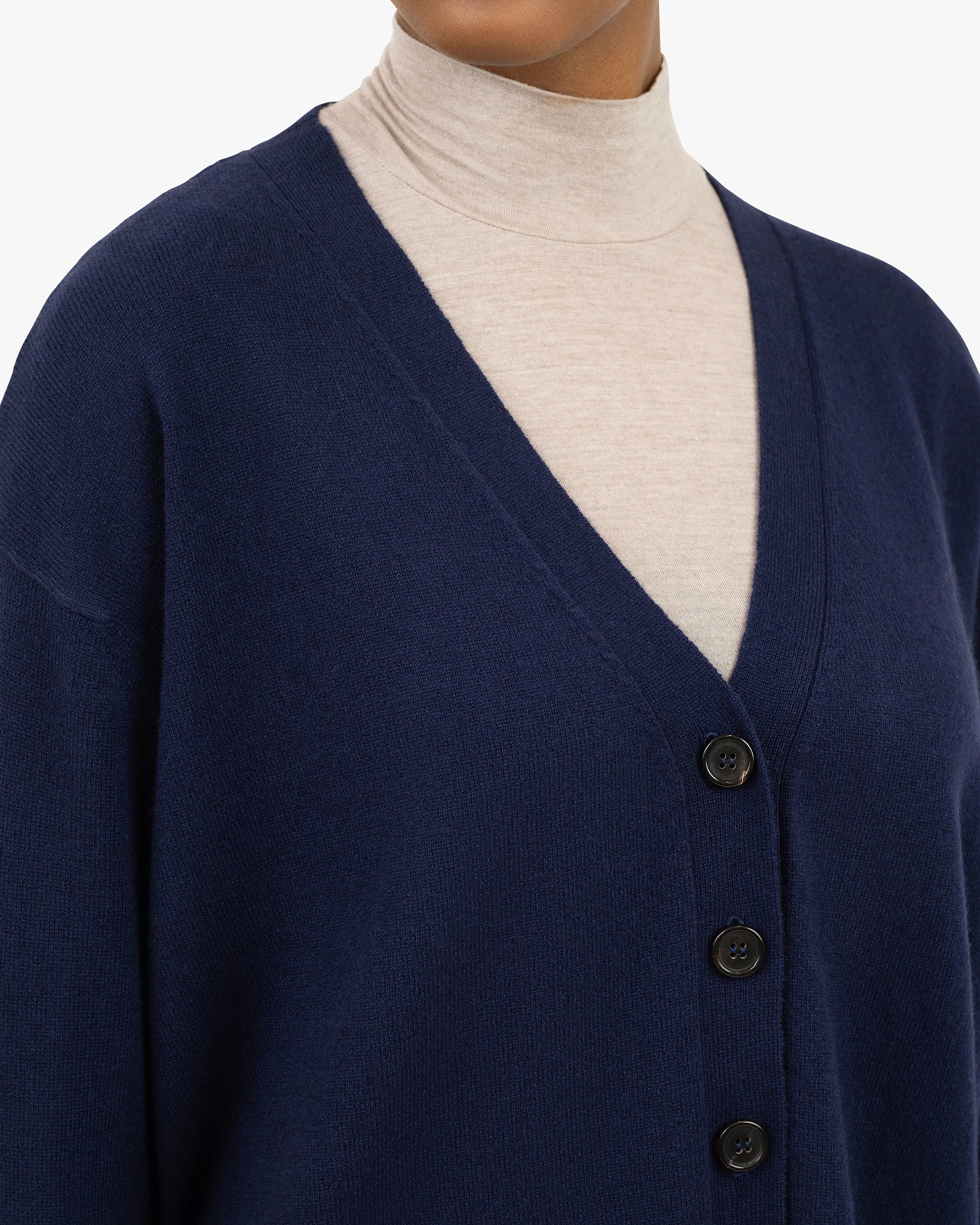 Velia Maxi Cardigan - Blue Cashmere