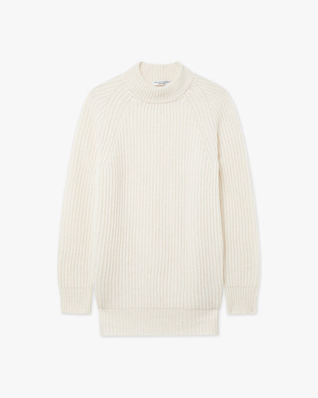 Women's Celerina Crew Neck Sweater - White Cashmere