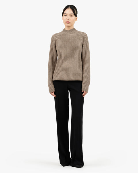 Women's Celerina Crew Neck Sweater - Taupe Cashmere