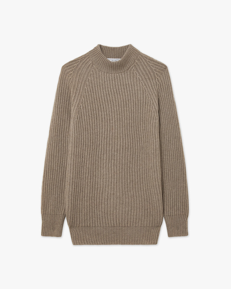 Women's Celerina Crew Neck Sweater - Taupe Cashmere