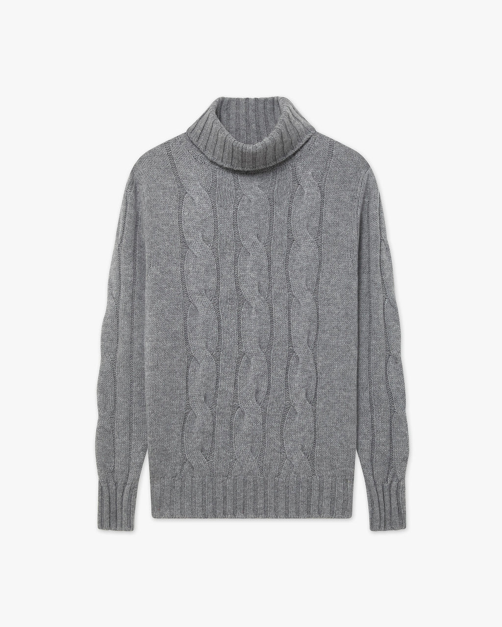 Women's Celerina Turtleneck Sweater - Medium Grey Cashmere