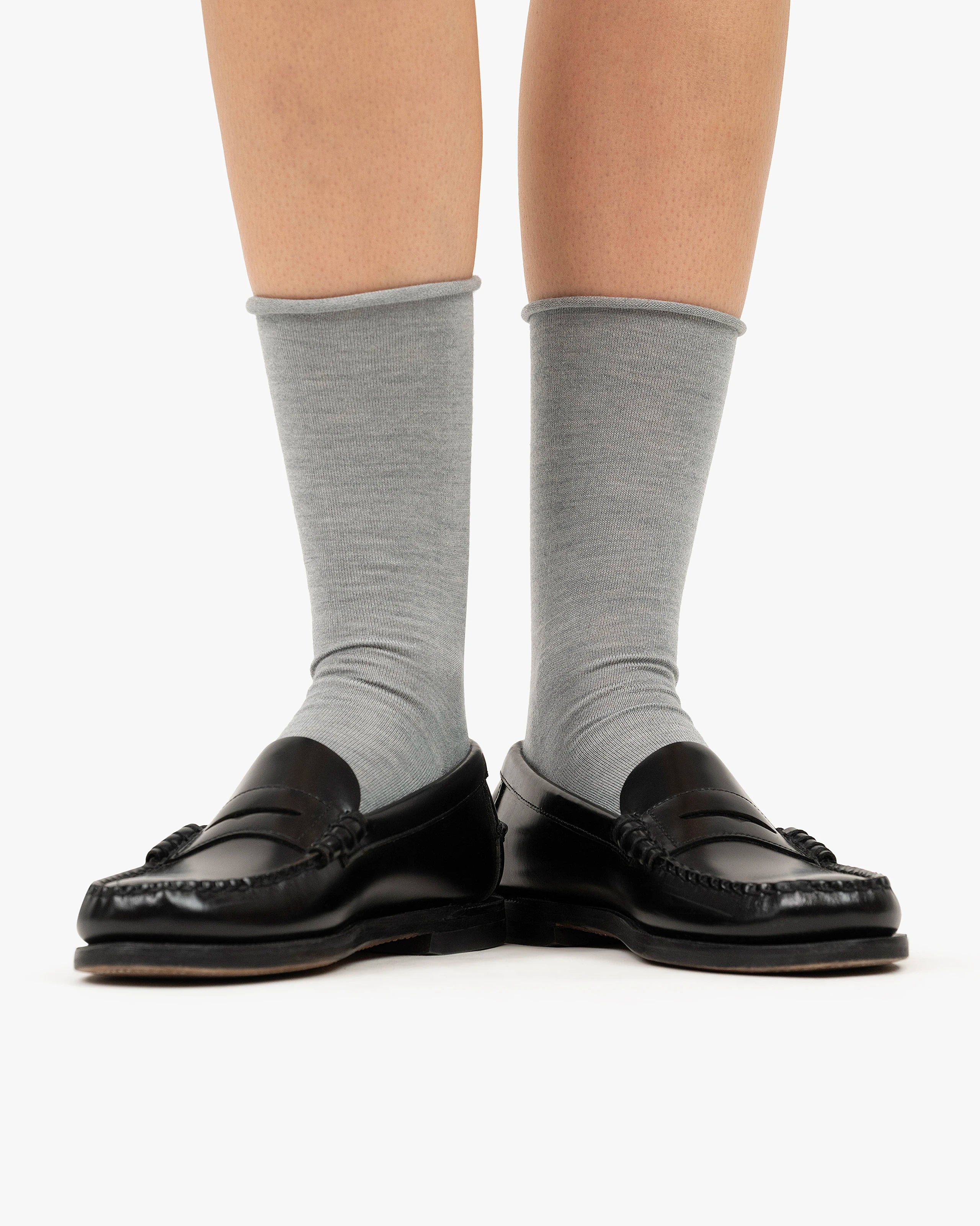 Desire Socks - Grey Cashmere / Seta