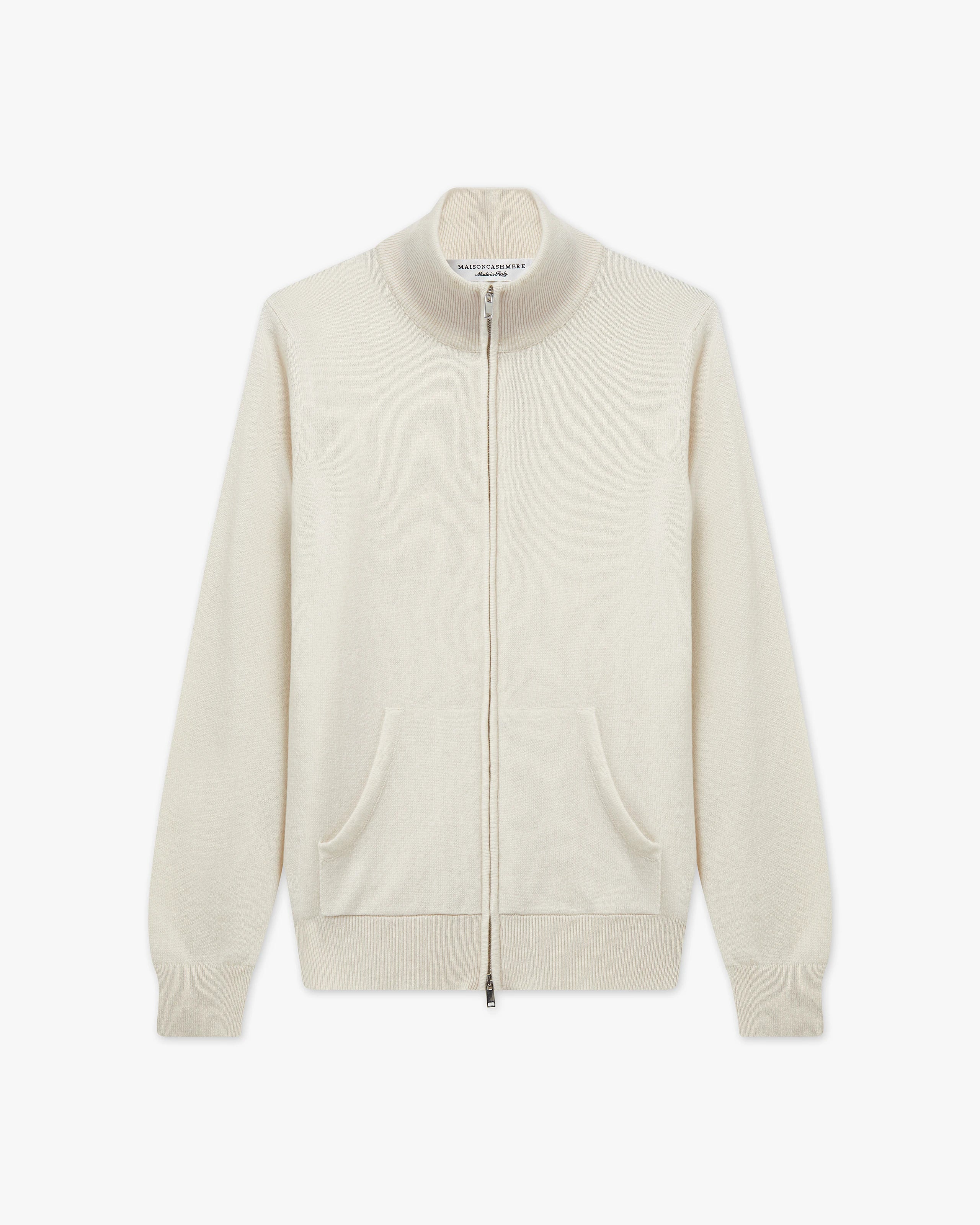 Women's Salò Zip Cardigan - White Cashmere