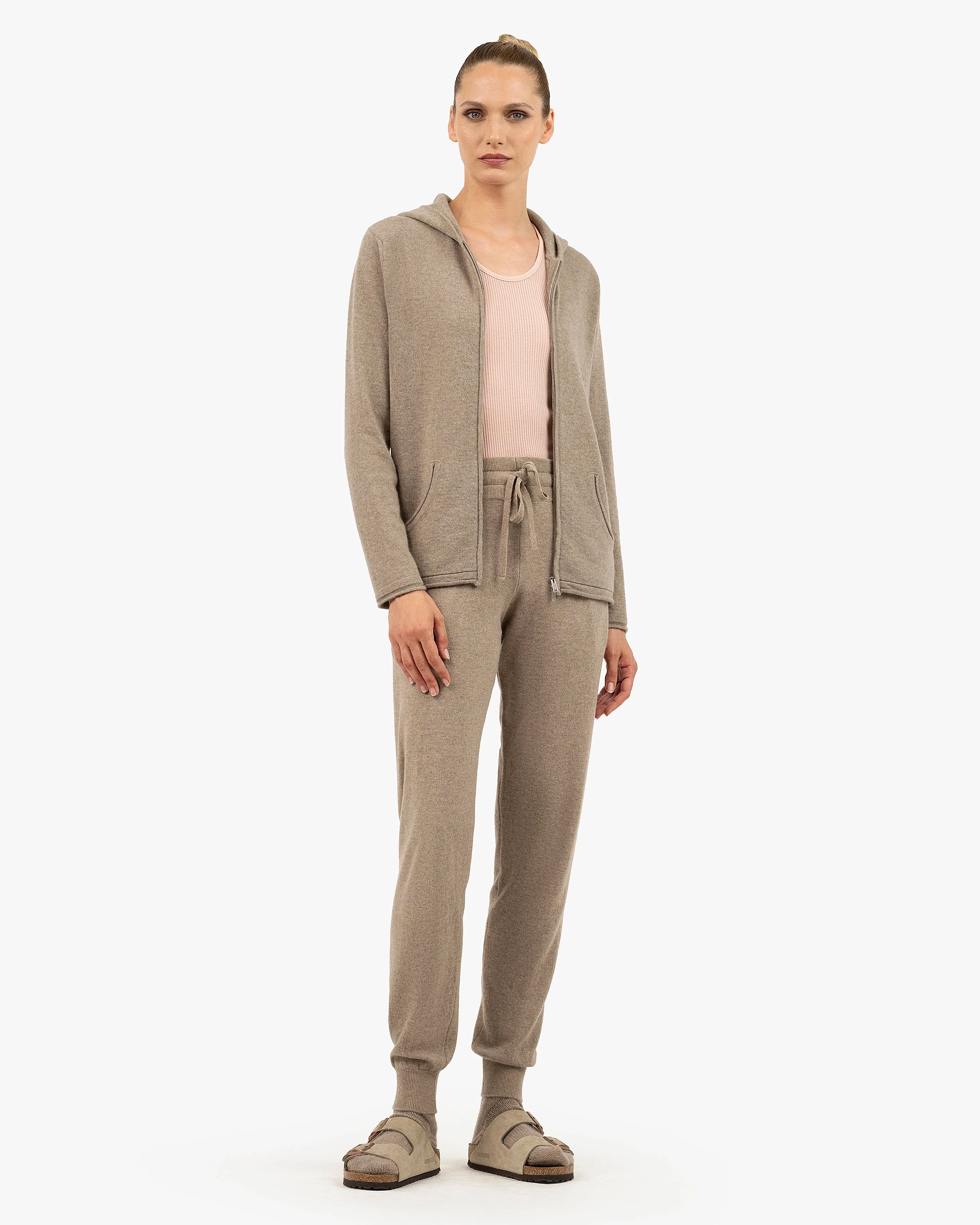 Women's Salò Zip Hoodie - Taupe Cashmere