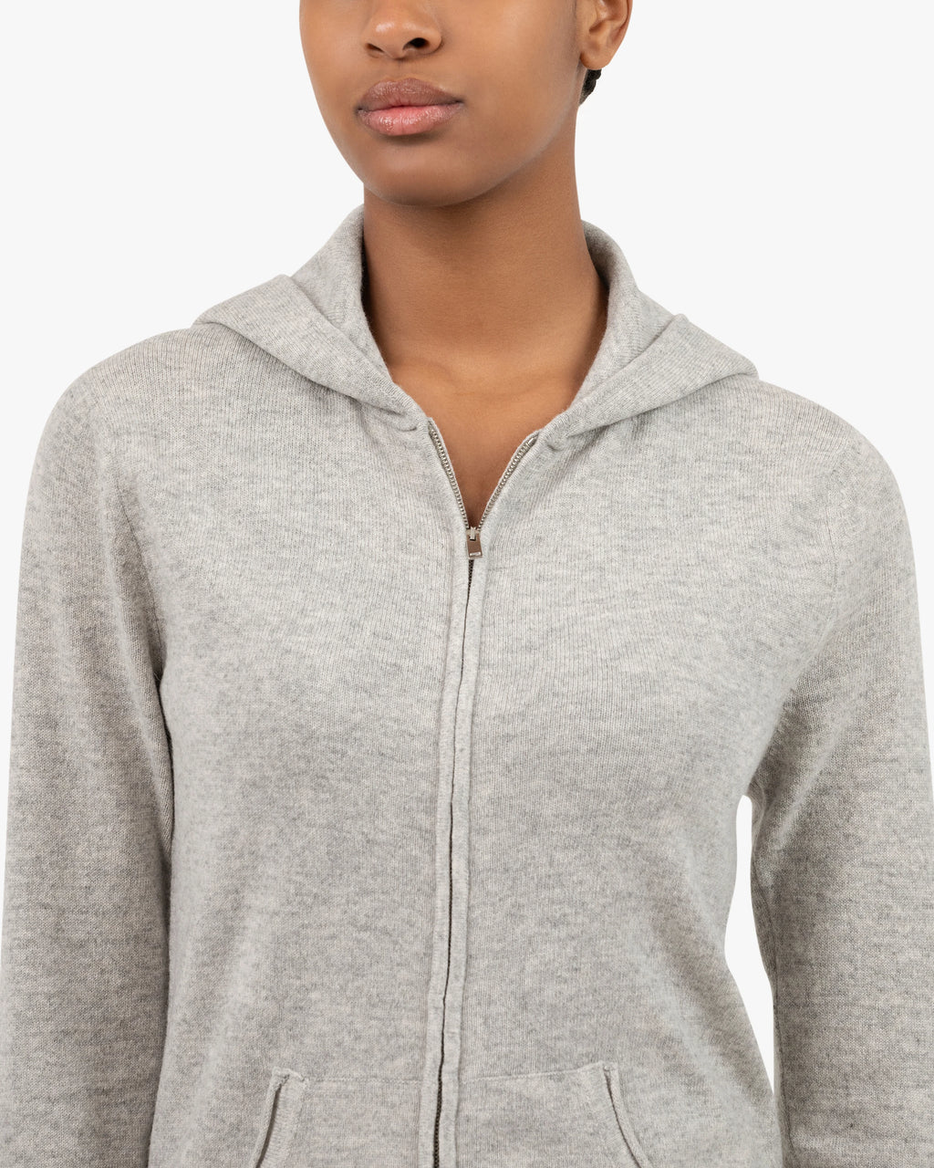 Women's Salò Zip Hoodie - Light Grey Cashmere