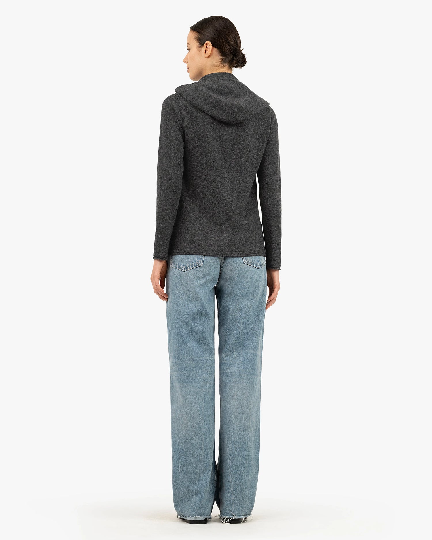 Women's Salò Zip Hoodie - Charcoal Cashmere