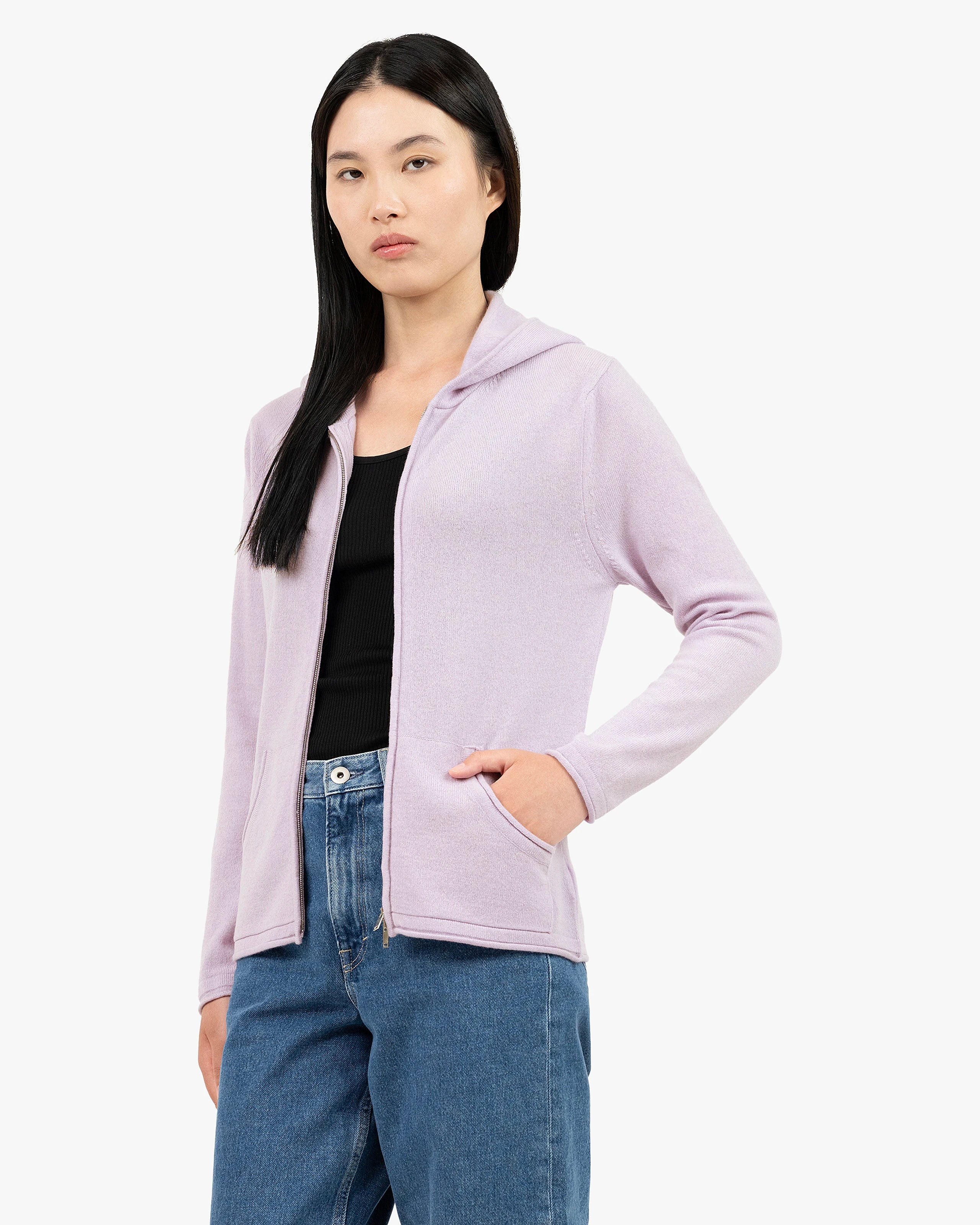 Women's Salò Zip Hoodie - Lilac Cashmere