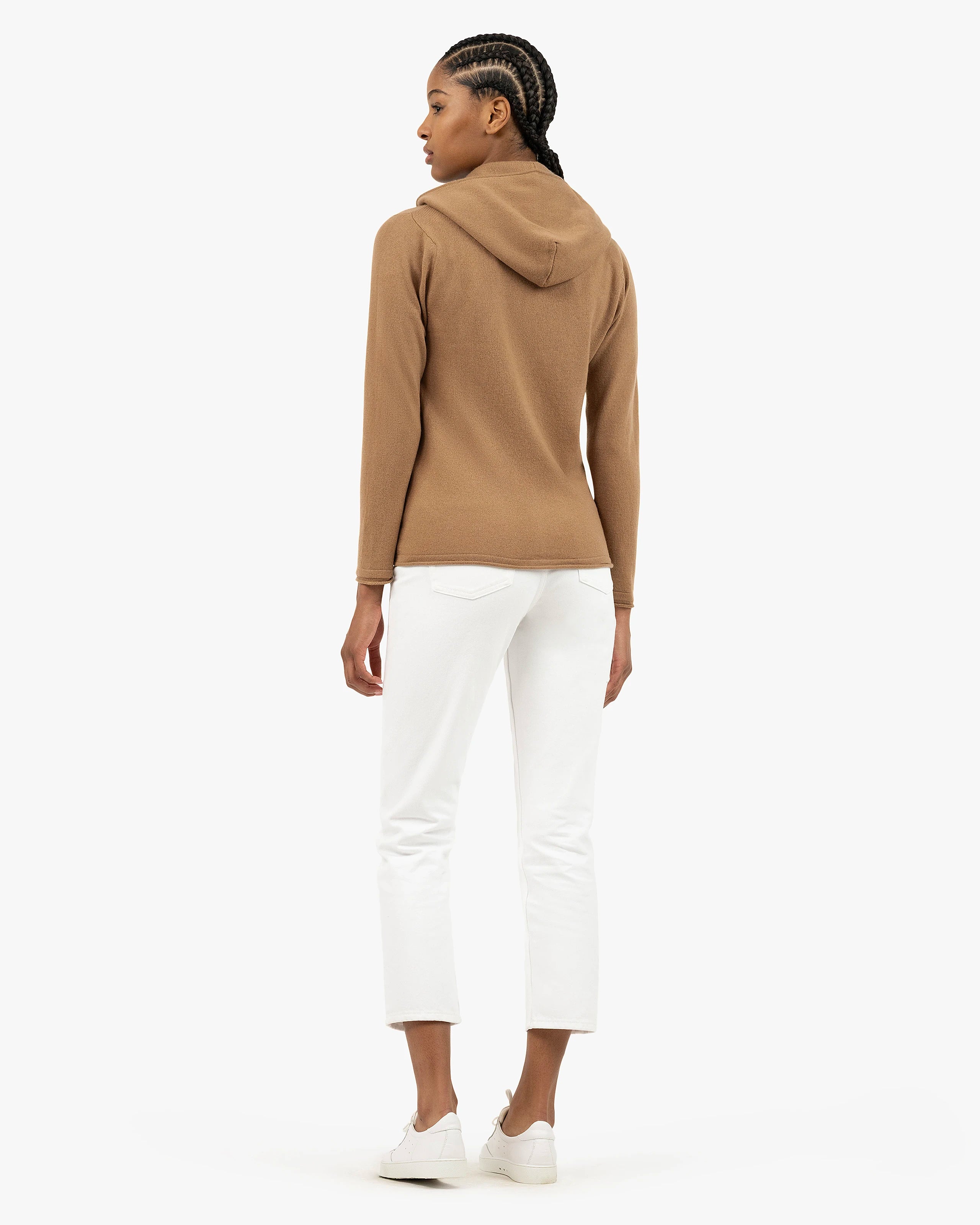 Women's Salò Zip Hoodie - Camel Cashmere