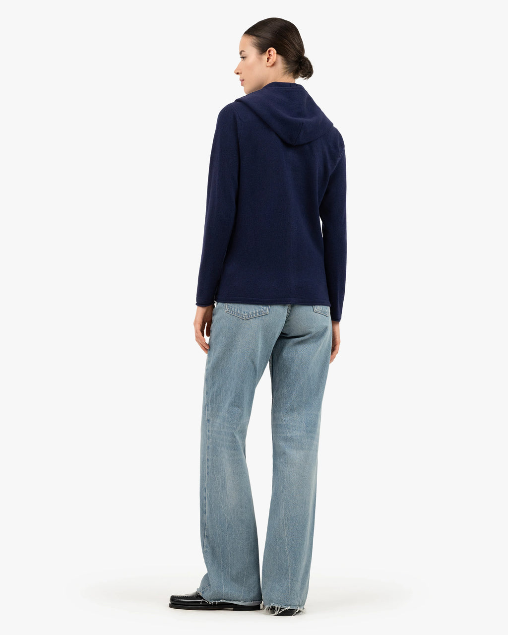 Women's Salò Zip Hoodie - Blue Cashmere
