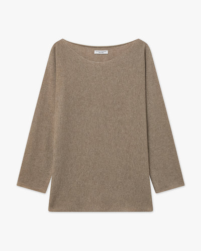 Chaillot Boat Neck Sweater - Taupe Cashmere
