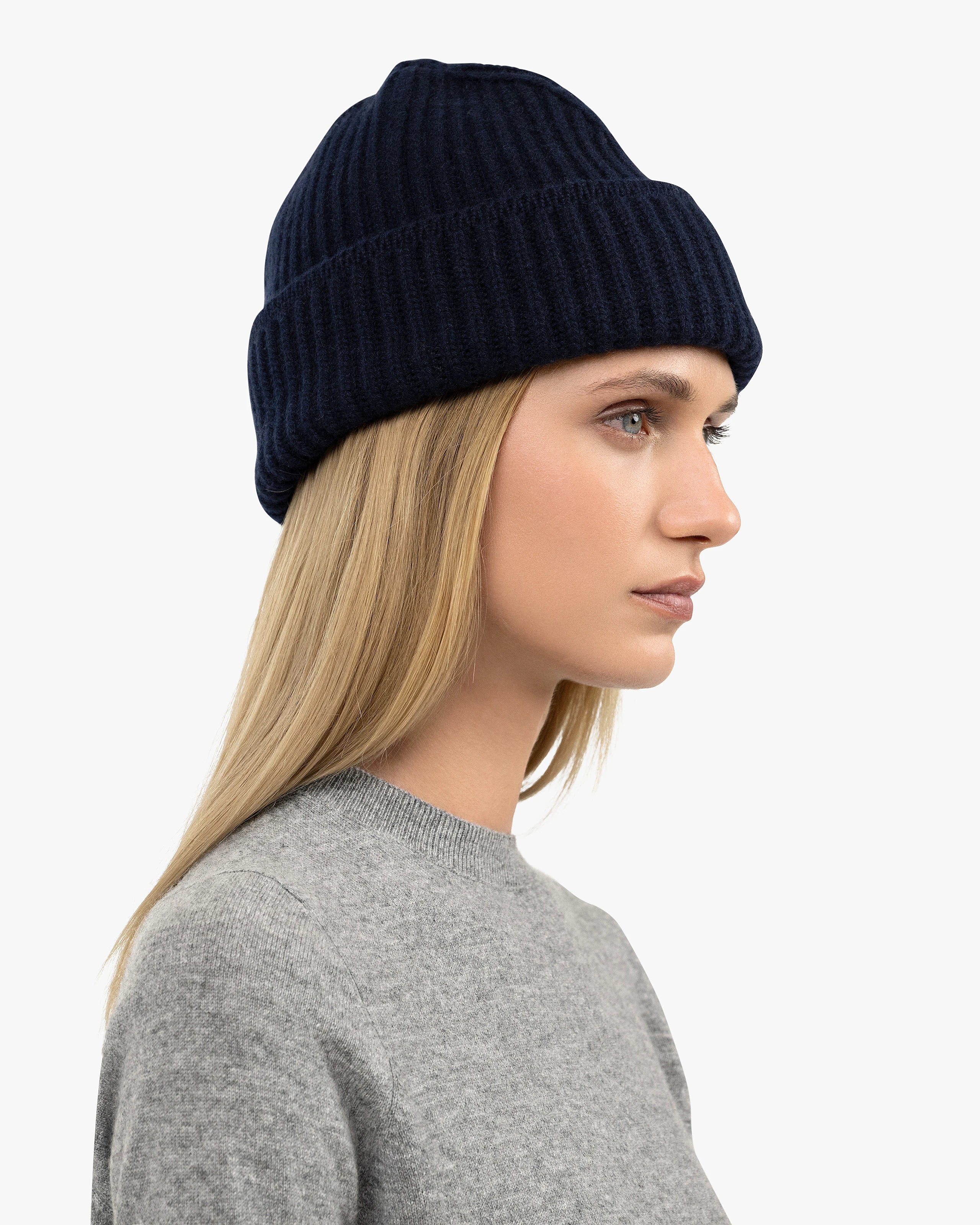 Women's Cortina Hat - Night Blue Cashmere
