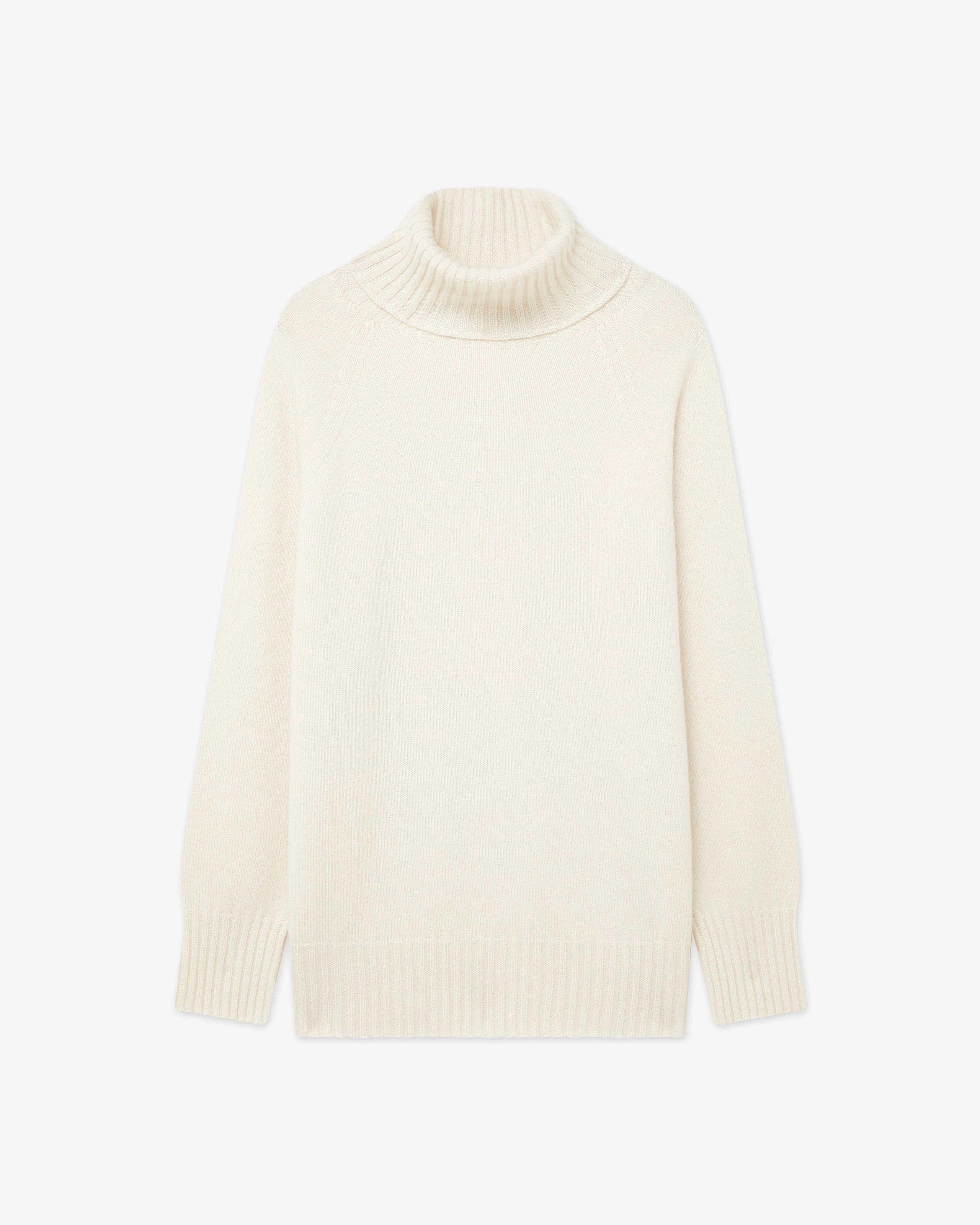 Women's Cortona Turtleneck Sweater - White Cashmere