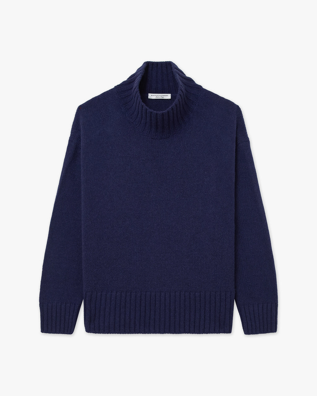 Dolomiti Mock Neck Sweater - Blue Cashmere