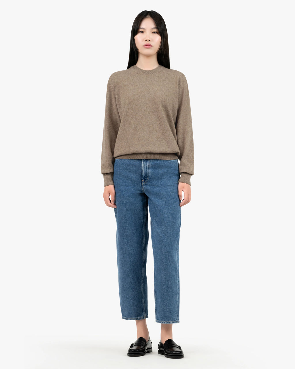 Essential Boyfriend Sweater - Taupe Cashmere