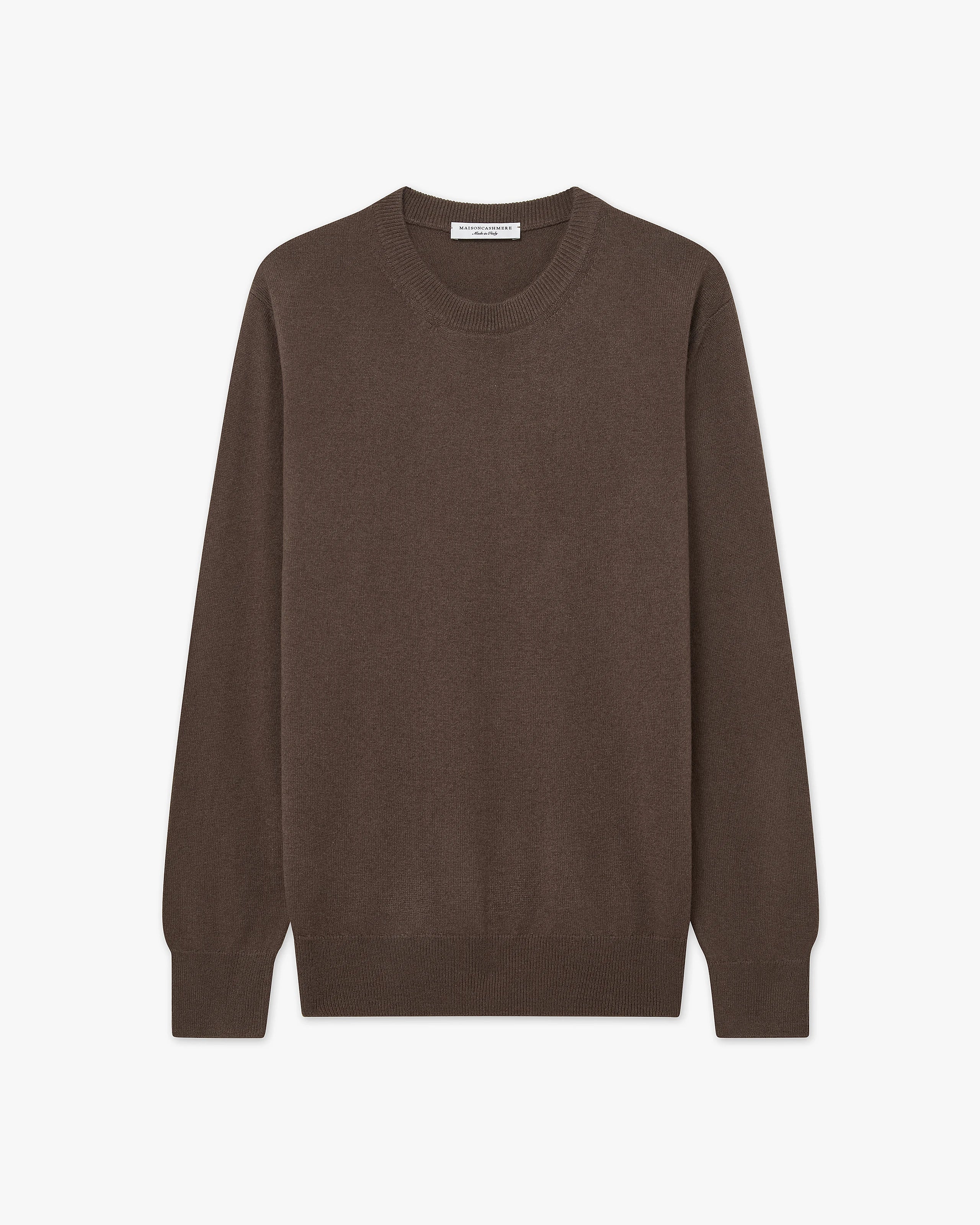 Essential Boyfriend Sweater - Brown Cashmere