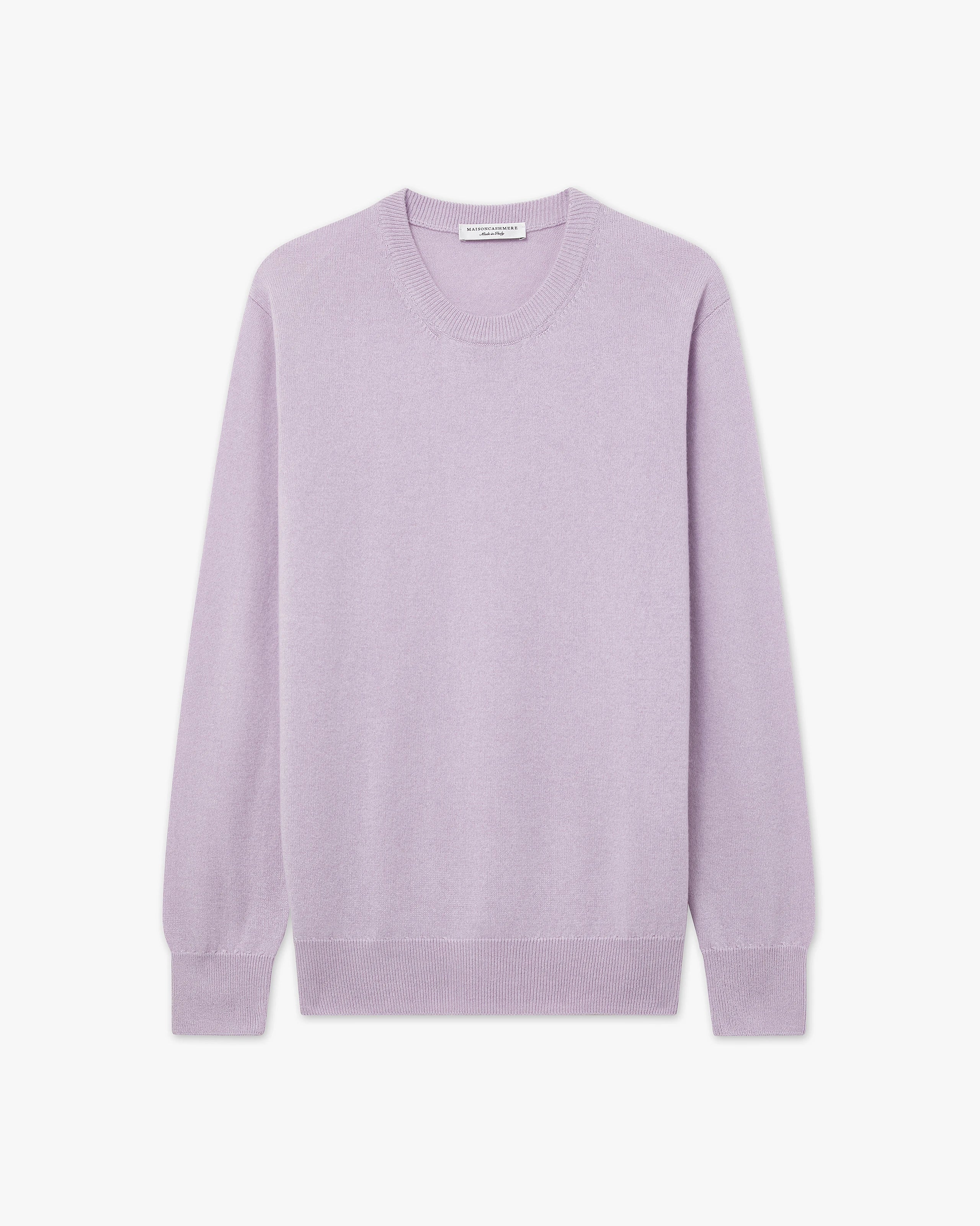 Essential Boyfriend Sweater - Lilac Cashmere