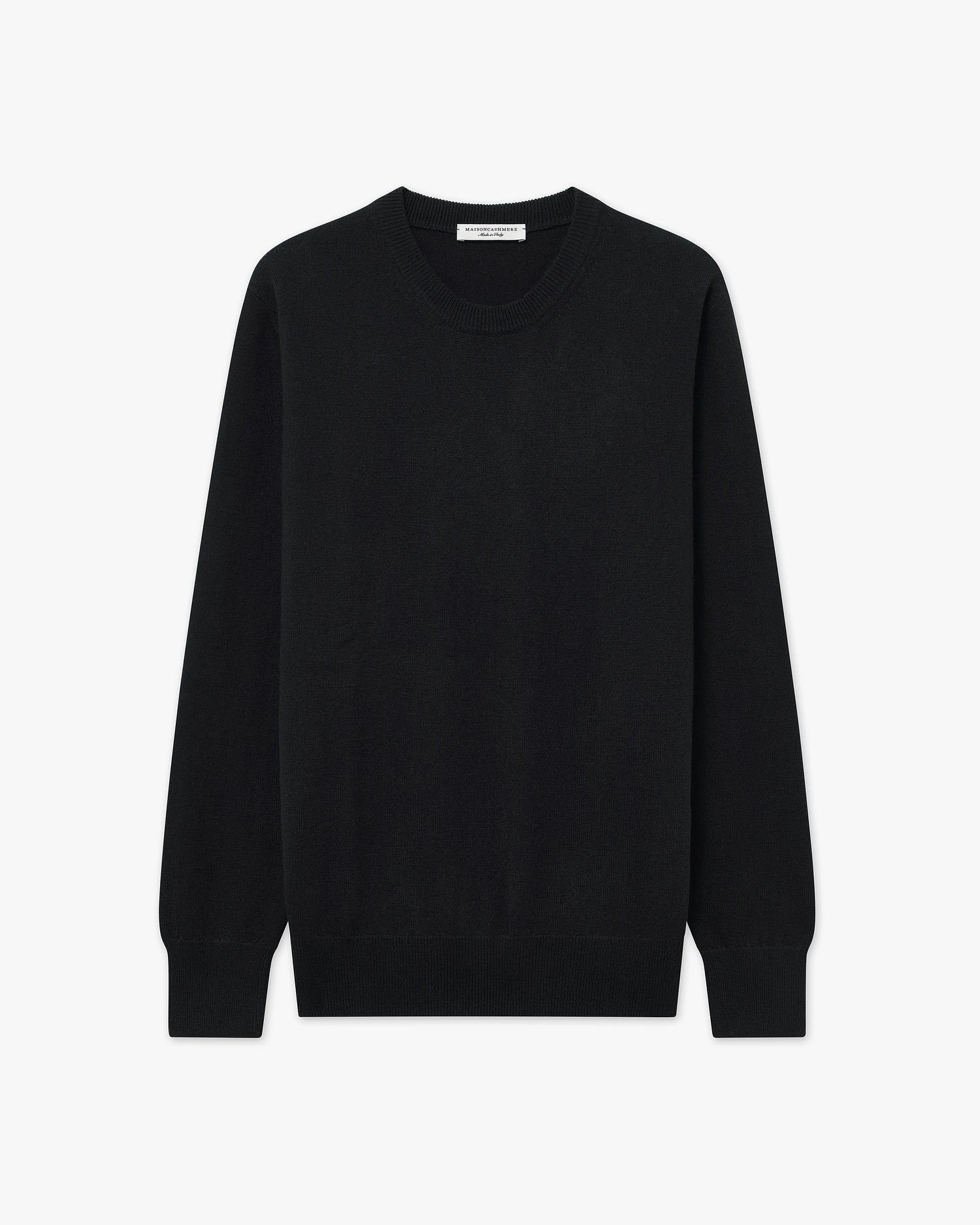 Essential Boyfriend Sweater - Black Cashmere