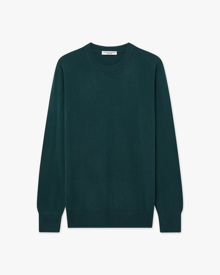 Essential Boyfriend Sweater - Green Cashmere