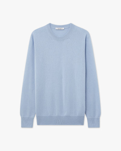 Essential Boyfriend Sweater - Light Blue Cashmere