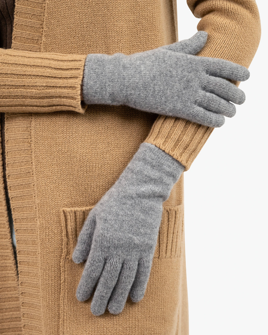 kaschmir handschuhe damen schwarz Essential Kaschmir Handschuhe Damen - Mittelgrau