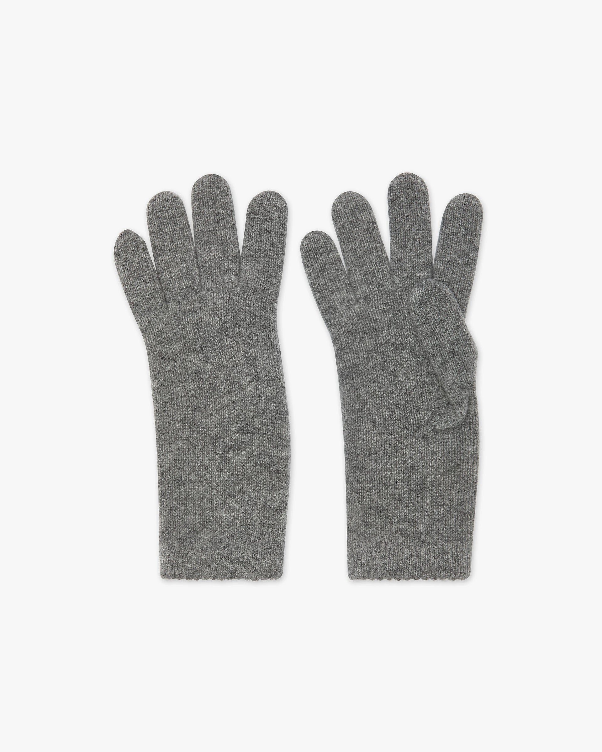 Women's Essential Cashmere Gloves - Medium Grey | MaisonCashmere
