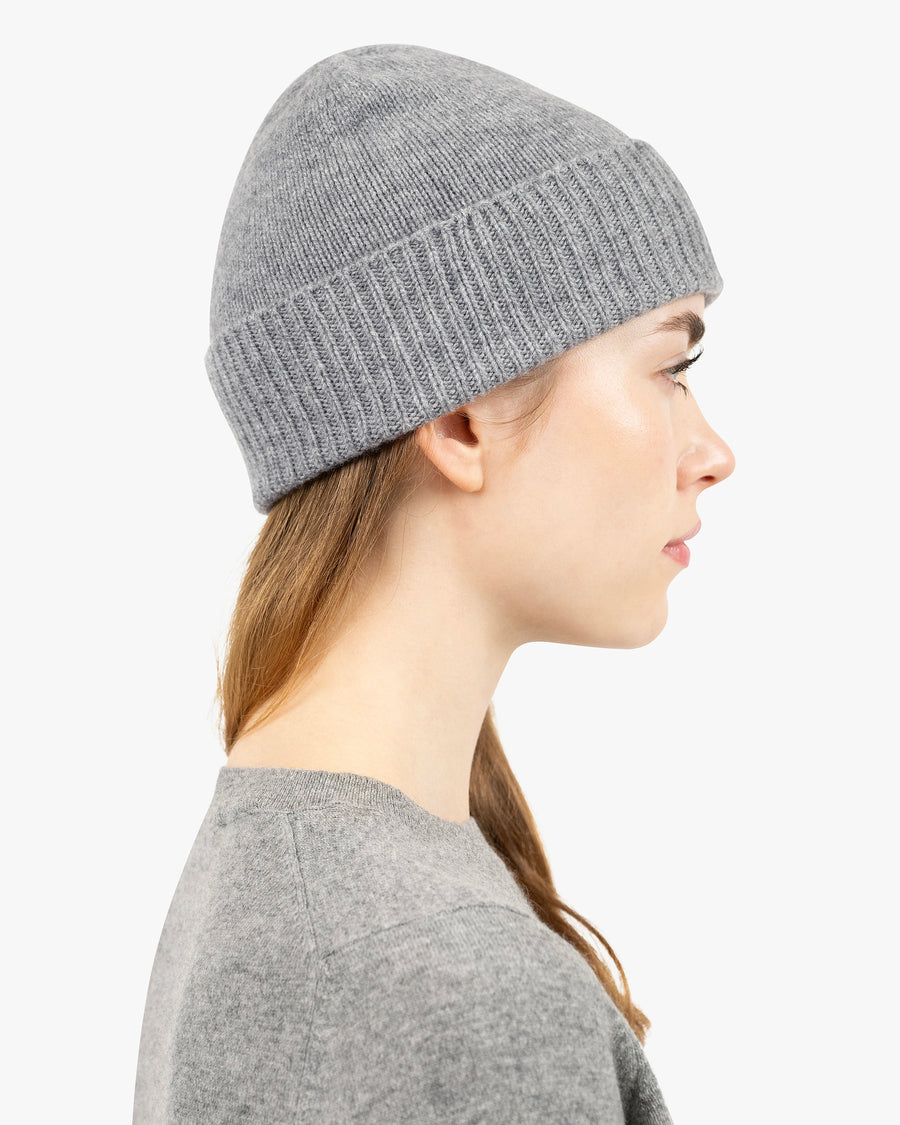 Women's Essential Hat - Medium Grey Cashmere