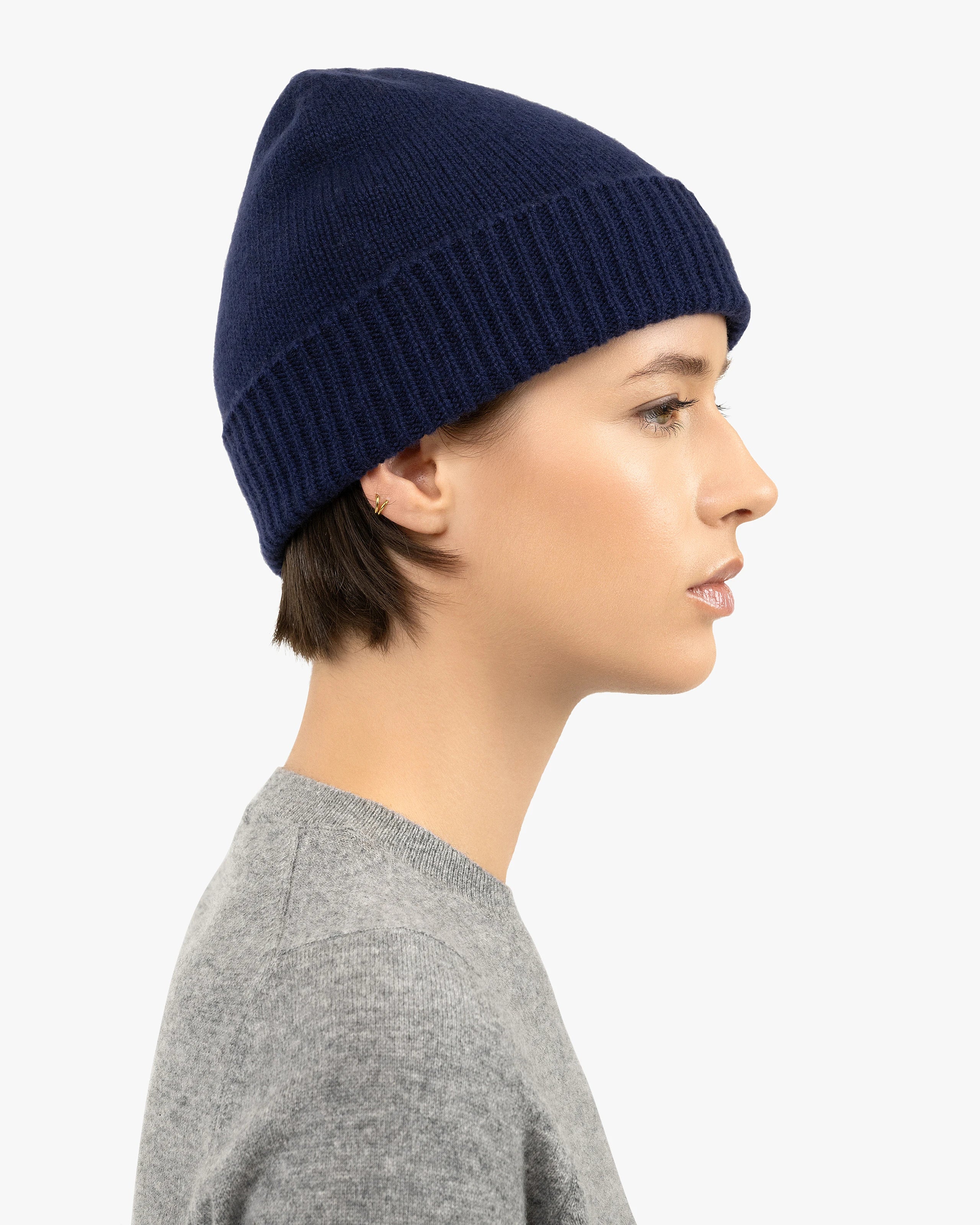 Women's Essential Hat - Blue Cashmere